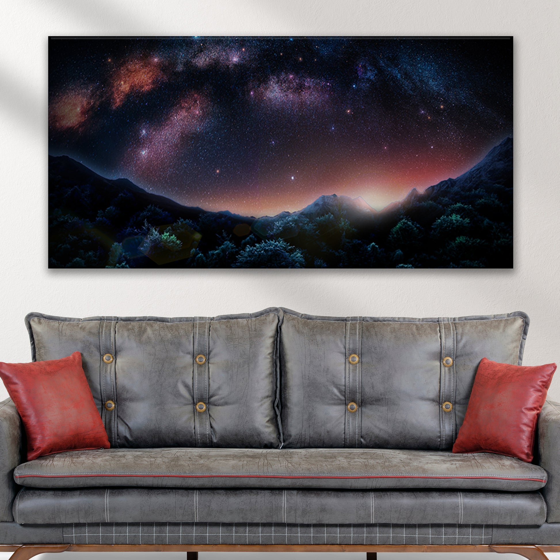 Forest And Astronomy Canvas Wall Art Style 2 - Image by Tailored Canvases