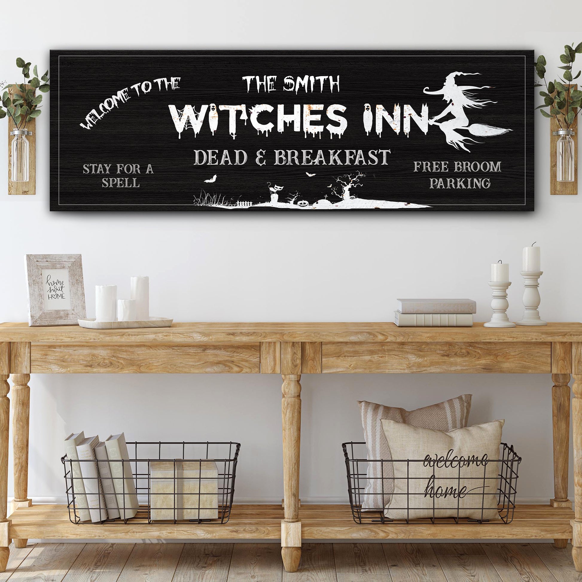 The Witches Inn Sign III Style 2 - Image by Tailored Canvases