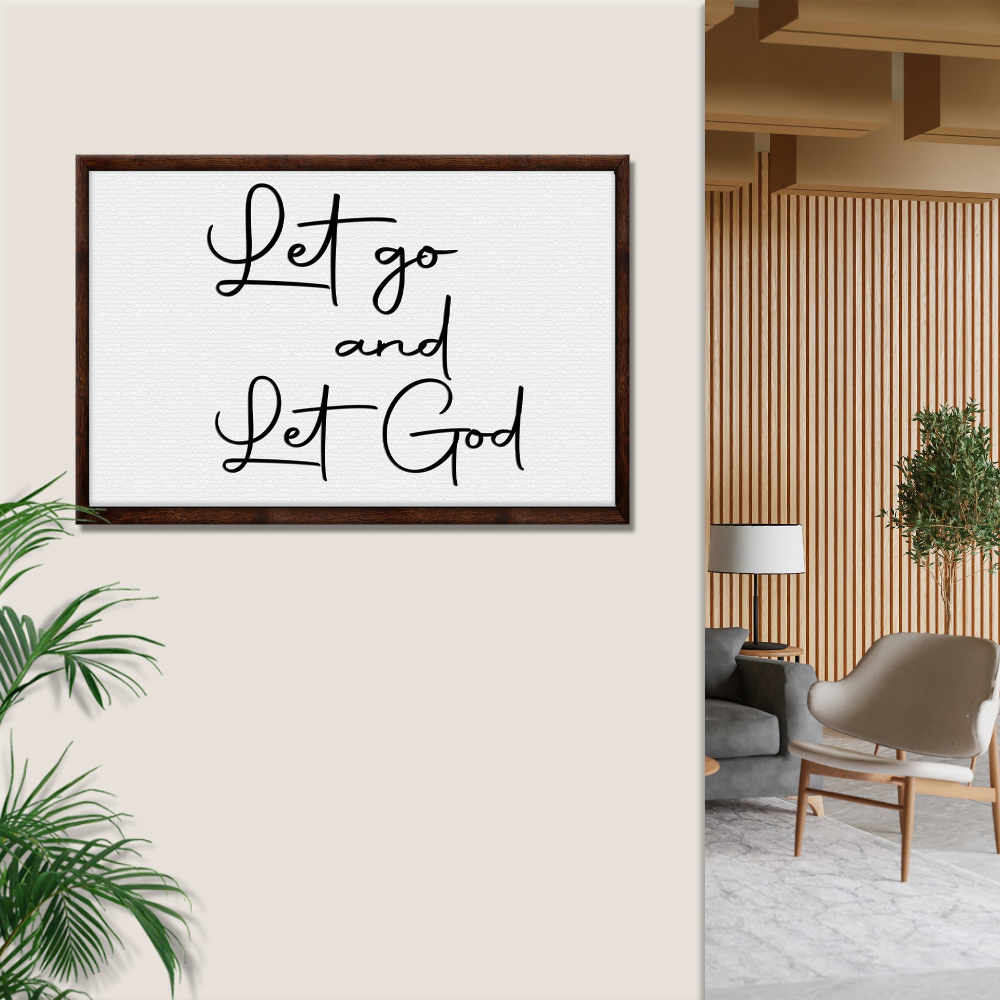 Let go And Let God Sign Style 1 - Image by Tailored Canvases