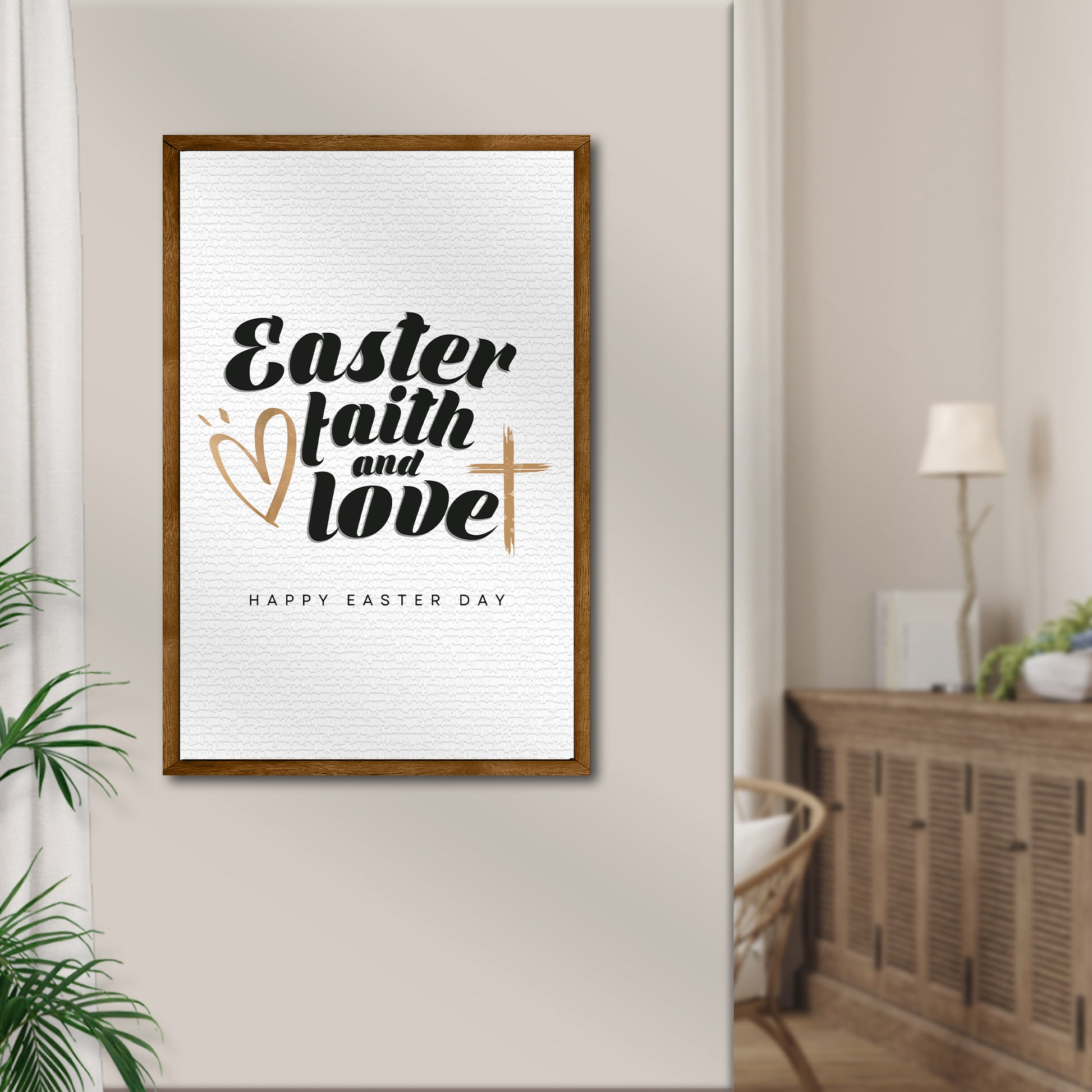 Easter Faith , Easter Love Sign Style 1 - Image by Tailored Canvases