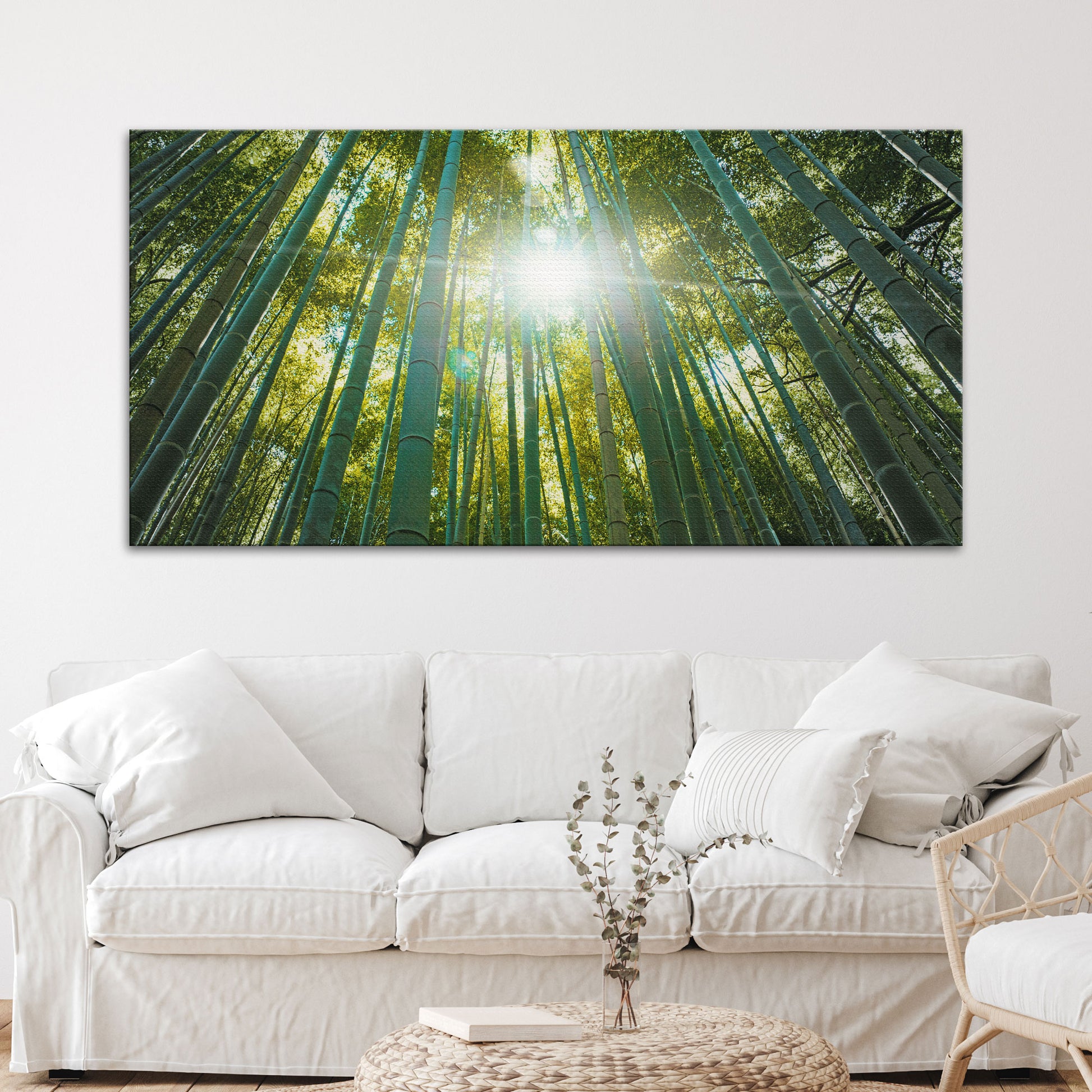 Looking Up Through A Bamboo Forest Canvas Wall Art Style 2 - Image by Tailored Canvases