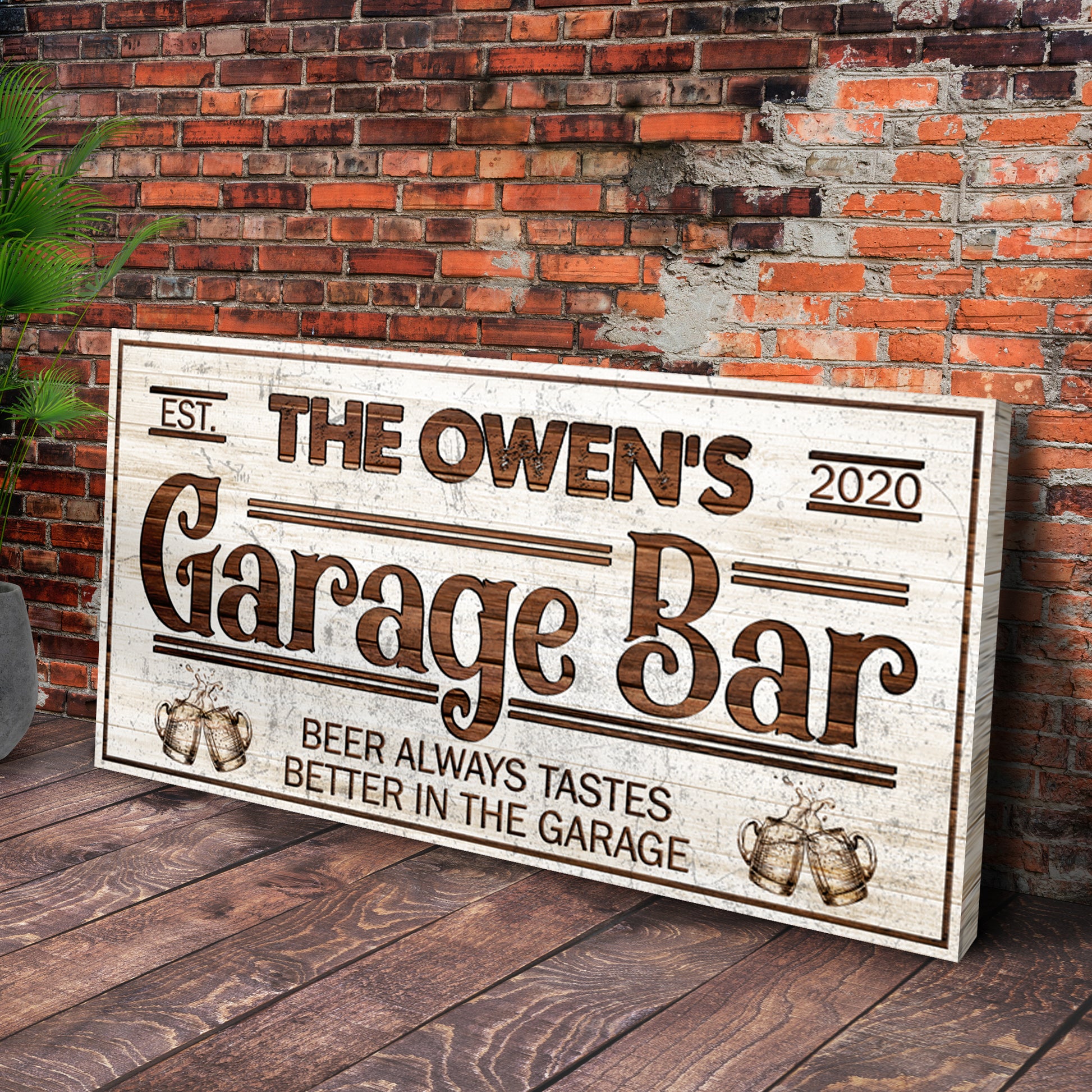 Garage Bar Sign II Style 2 - Image by Tailored Canvases
