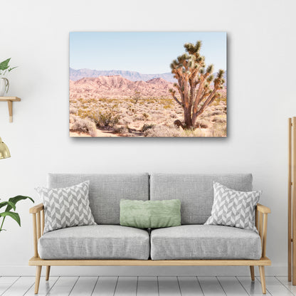 Nevada Desert Joshua Tree Canvas Wall Art Style 2 - Image by Tailored Canvases