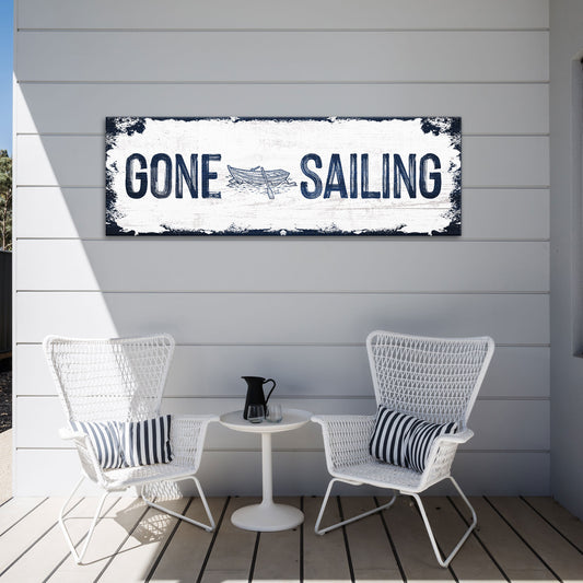 Gone Sailing Sign II - Image by Tailored Canvases