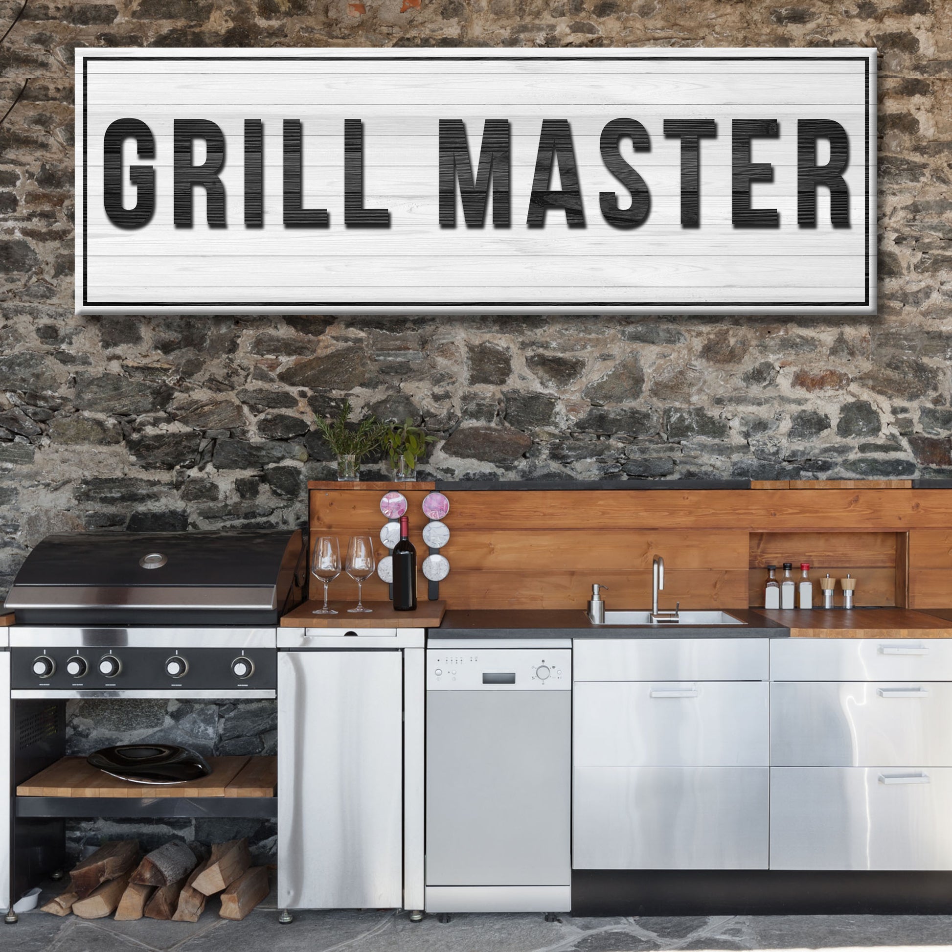 Grill Master Sign Style 2 - Image by Tailored Canvases