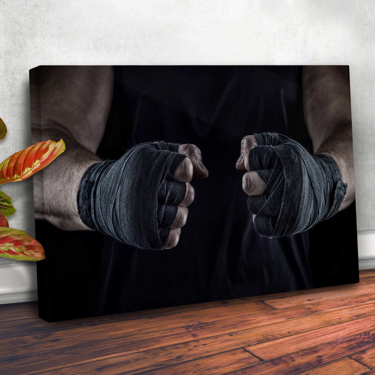 Kickboxing Wrapped Hand Canvas Wall Art Style 2 - Image by Tailored Canvases