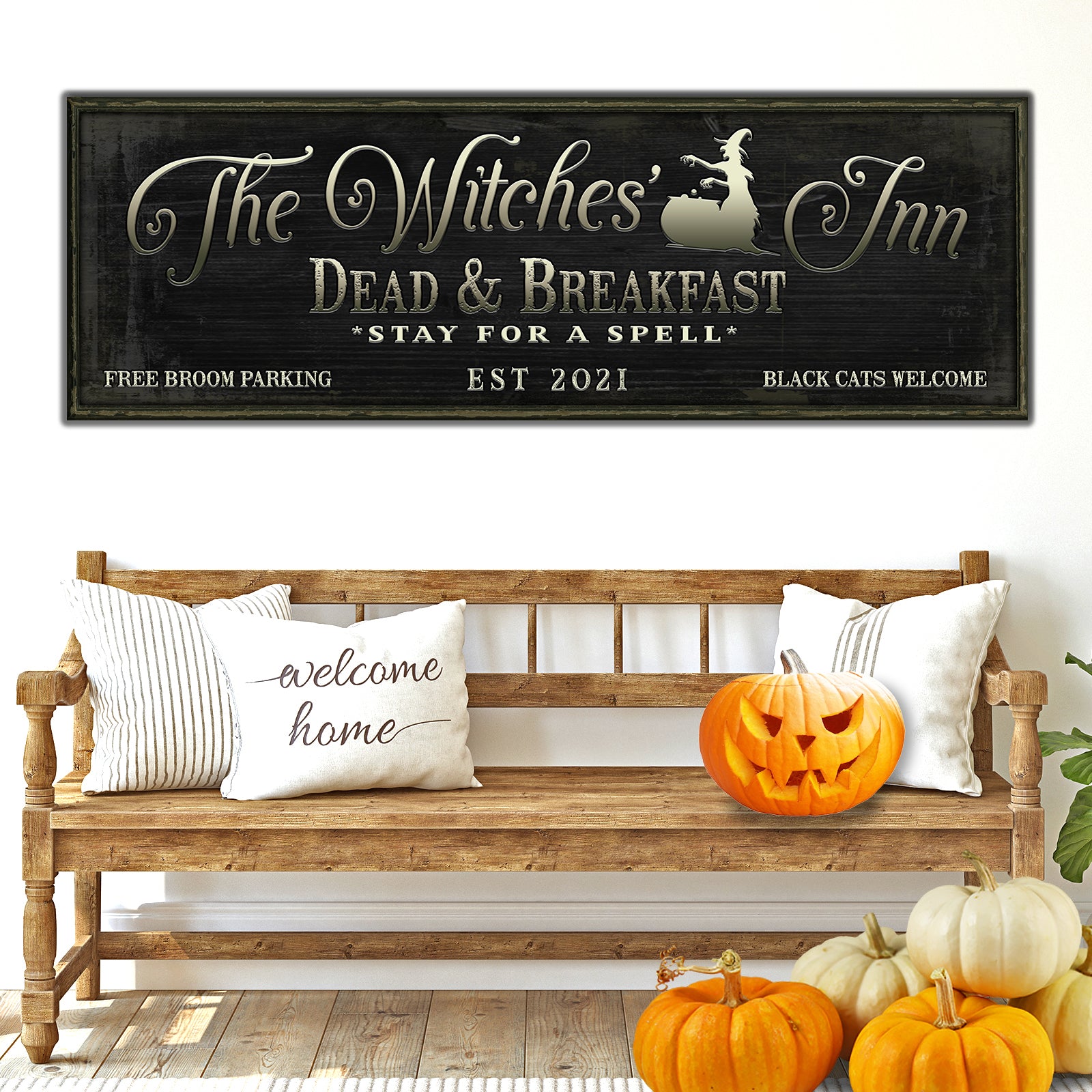 The Witches Inn Sign Style 1 - Image by Tailored Canvases