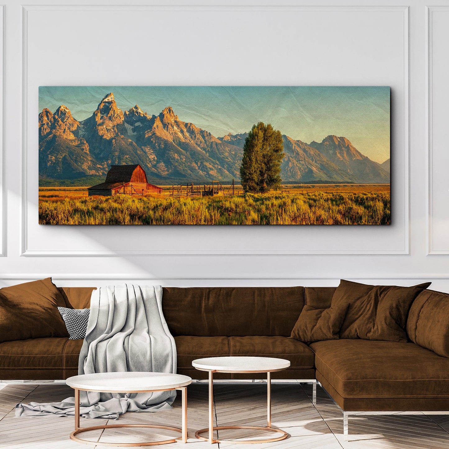 The Wild Frontier Of Grand Teton National Park Canvas Wall Art Style 2 - Image by Tailored Canvases