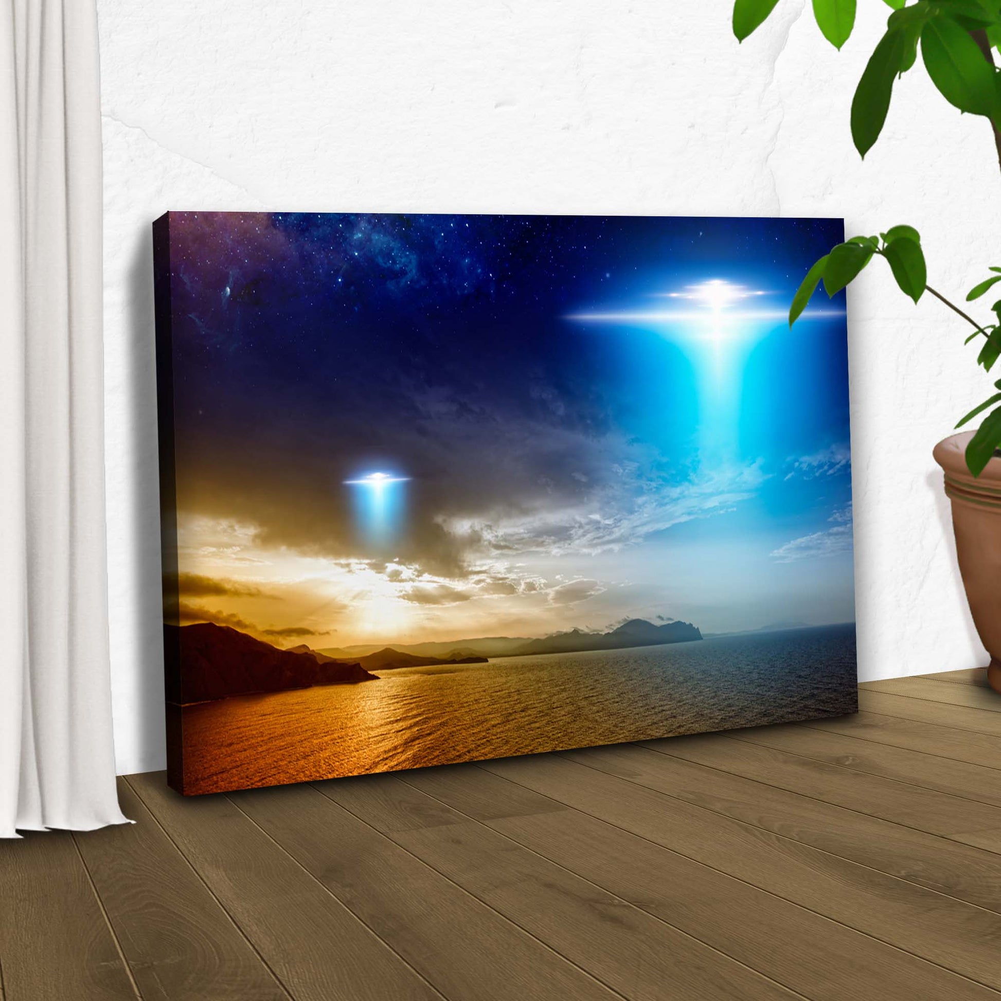 Extraterrestrial UFO Canvas Wall Art Style 2 - Image by Tailored Canvases