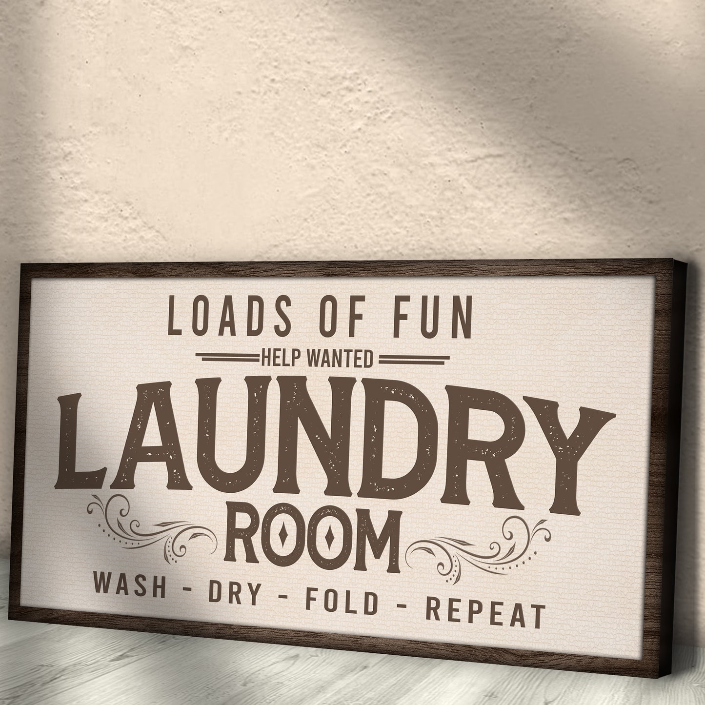 Loads of Fun Help Wanted Laundry Room Sign Style 2 - Image by Tailored Canvases