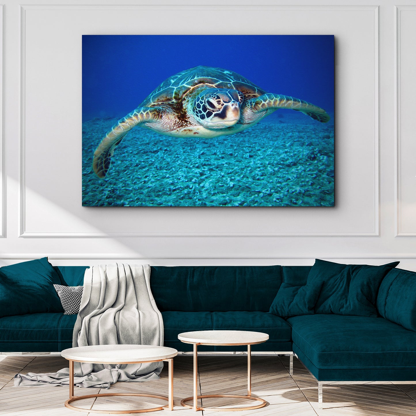 Green Sea Turtle Canvas Wall Art - Image by Tailored Canvases