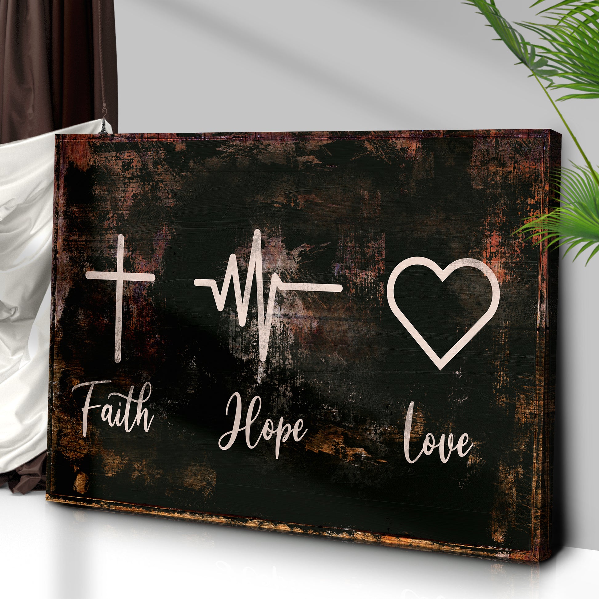 Faith, Hope, Love Sign IV Style 2 - Image by Tailored Canvases