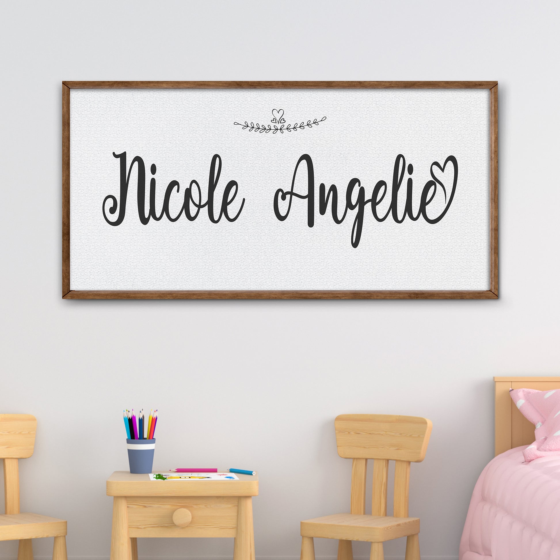 Daughter Name Sign | Customizable Canvas - Image by Tailored Canvases