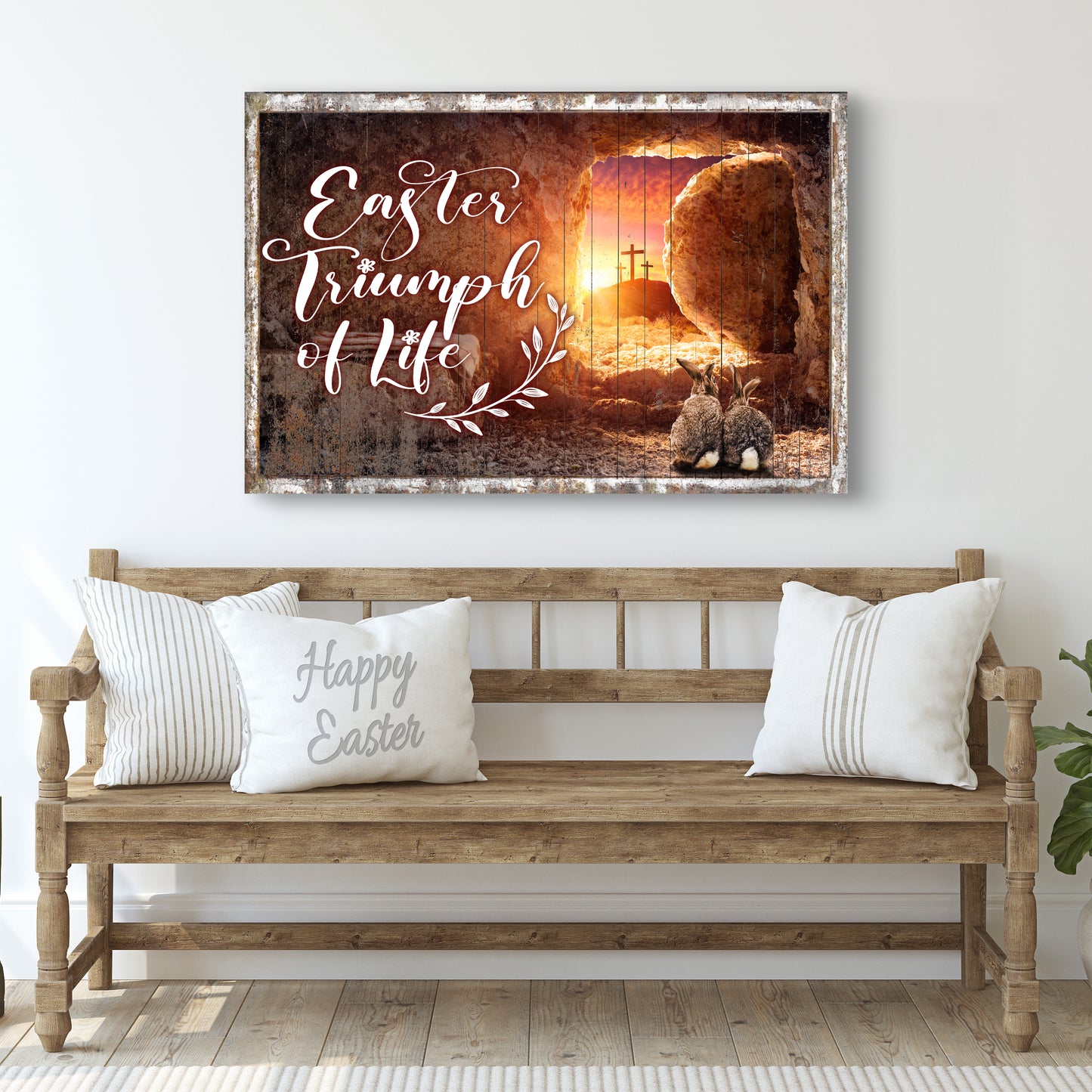 Easter Triumph Of Life Sign - Image by Tailored Canvases