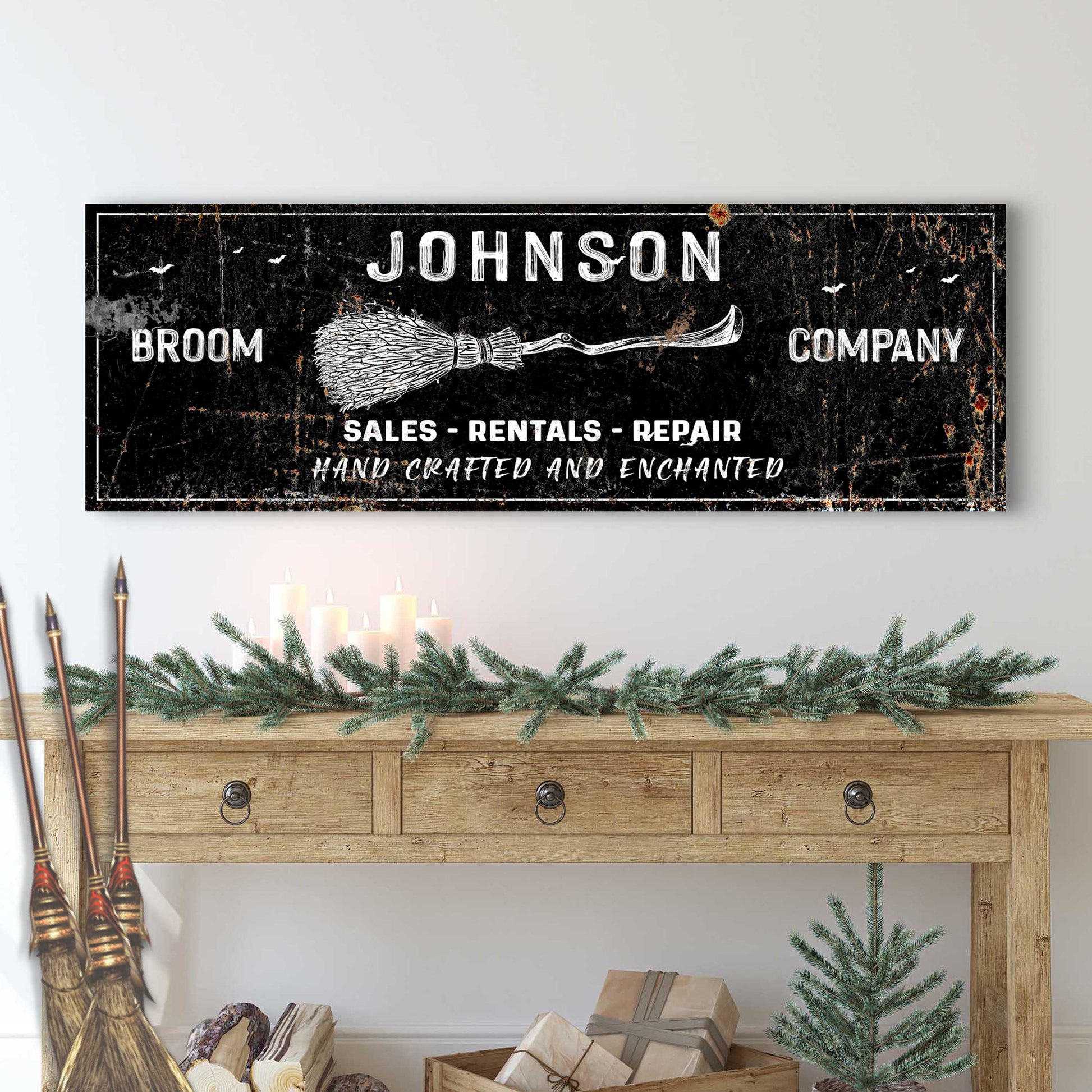 Broom Company Sign Style 2 - Image by Tailored Canvases