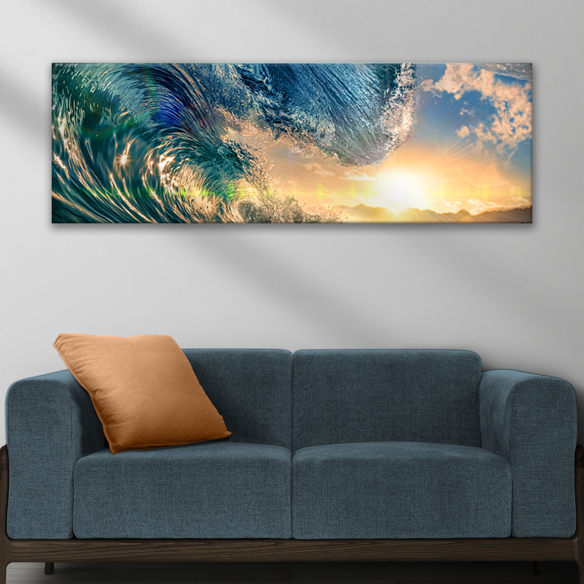 Ocean Waves Canvas Wall Art Style 2 - Image by Tailored Canvases