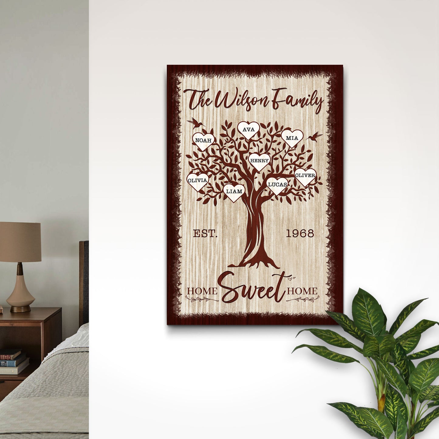 Family Tree Sign IX Style 1 - Image by Tailored Canvases