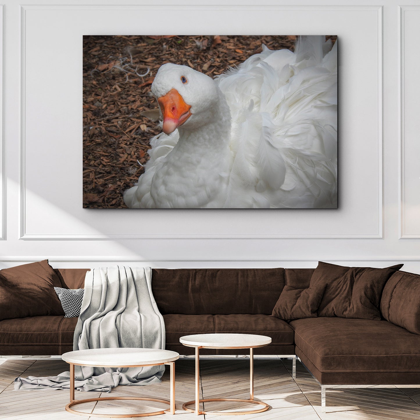Goose Who's Waiting Canvas Wall Art Style 2 - Image by Tailored Canvases