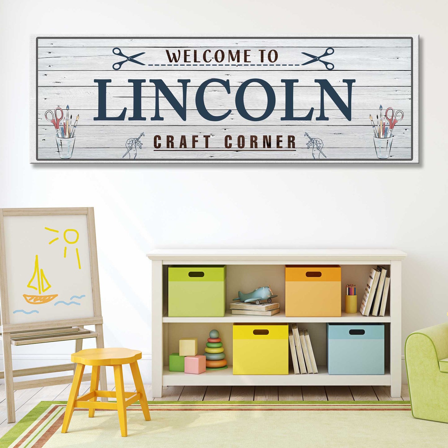 Craft Corner Sign Style 2 - Image by Tailored Canvases
