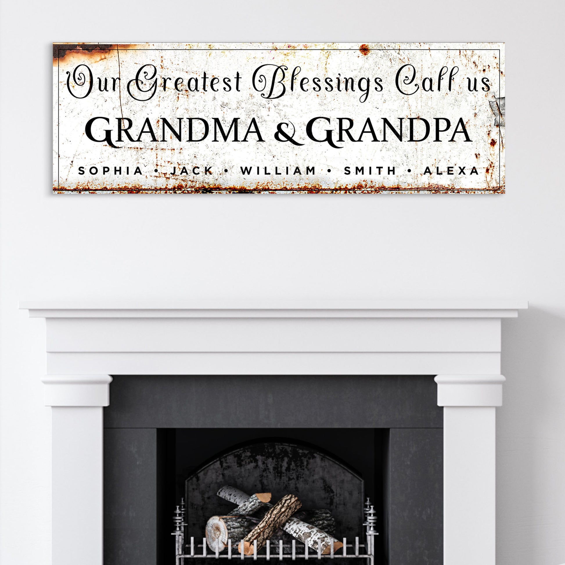 Grandma & Grandpa Sign Style 1 - Image by Tailored Canvases
