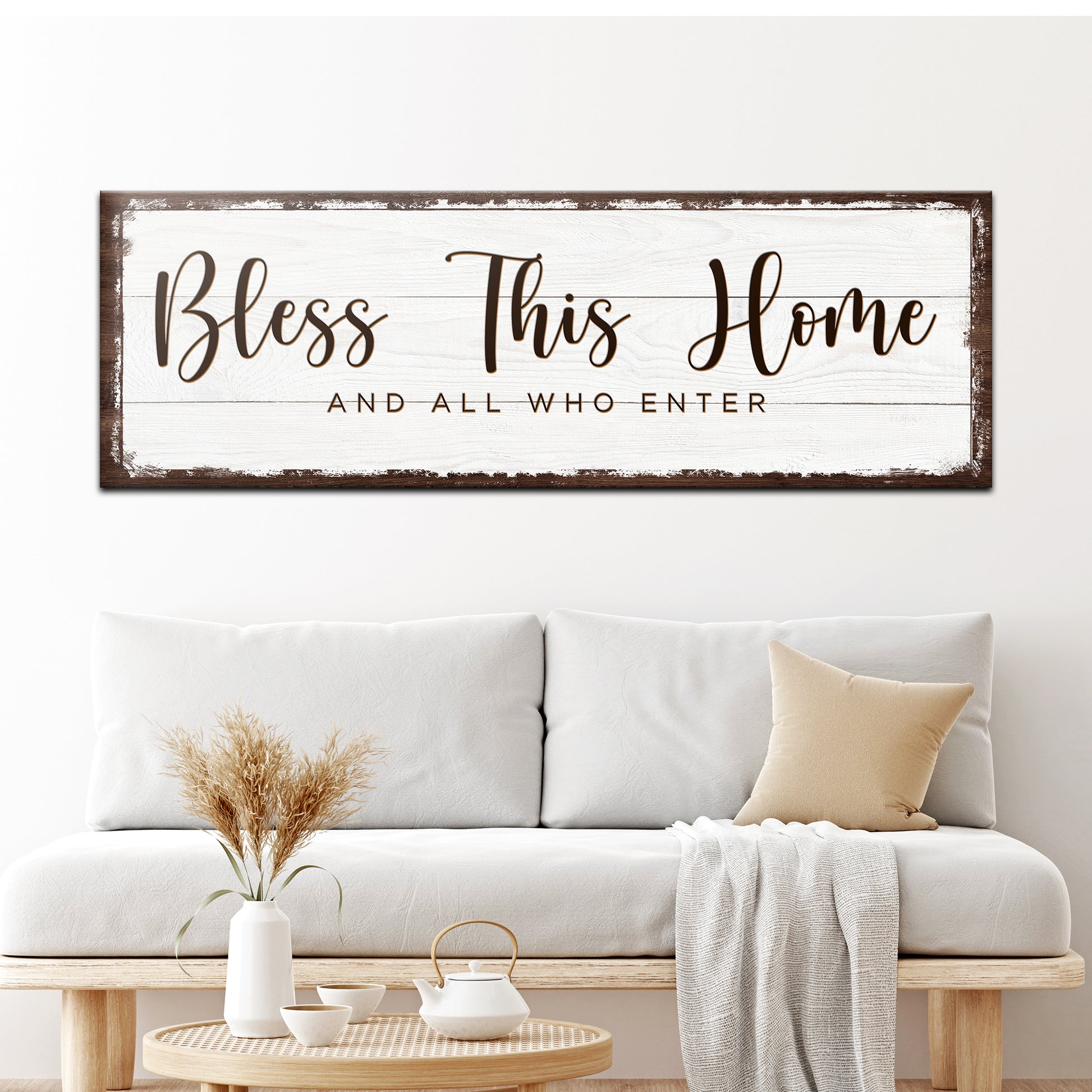 Bless This Home Sign Style 2 - Image by Tailored Canvases