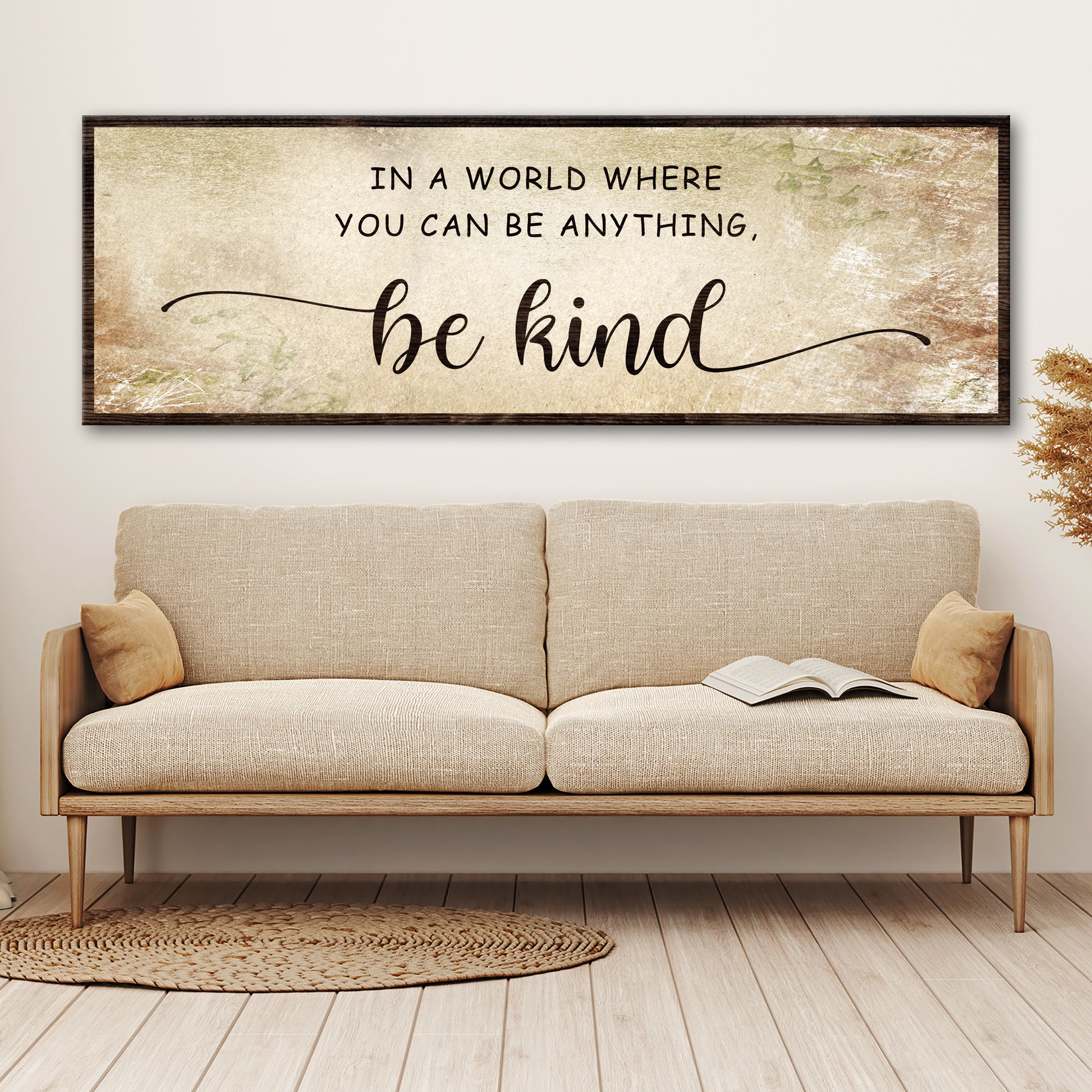 Be kind Sign V Style 2 - Image by Tailored Canvases