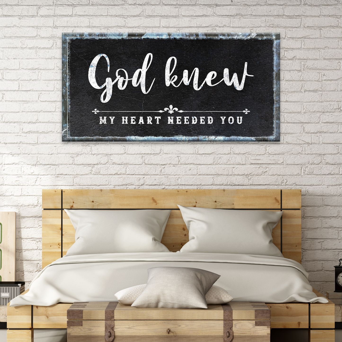 God Knew Sign Style 2 - Image by Tailored Canvases