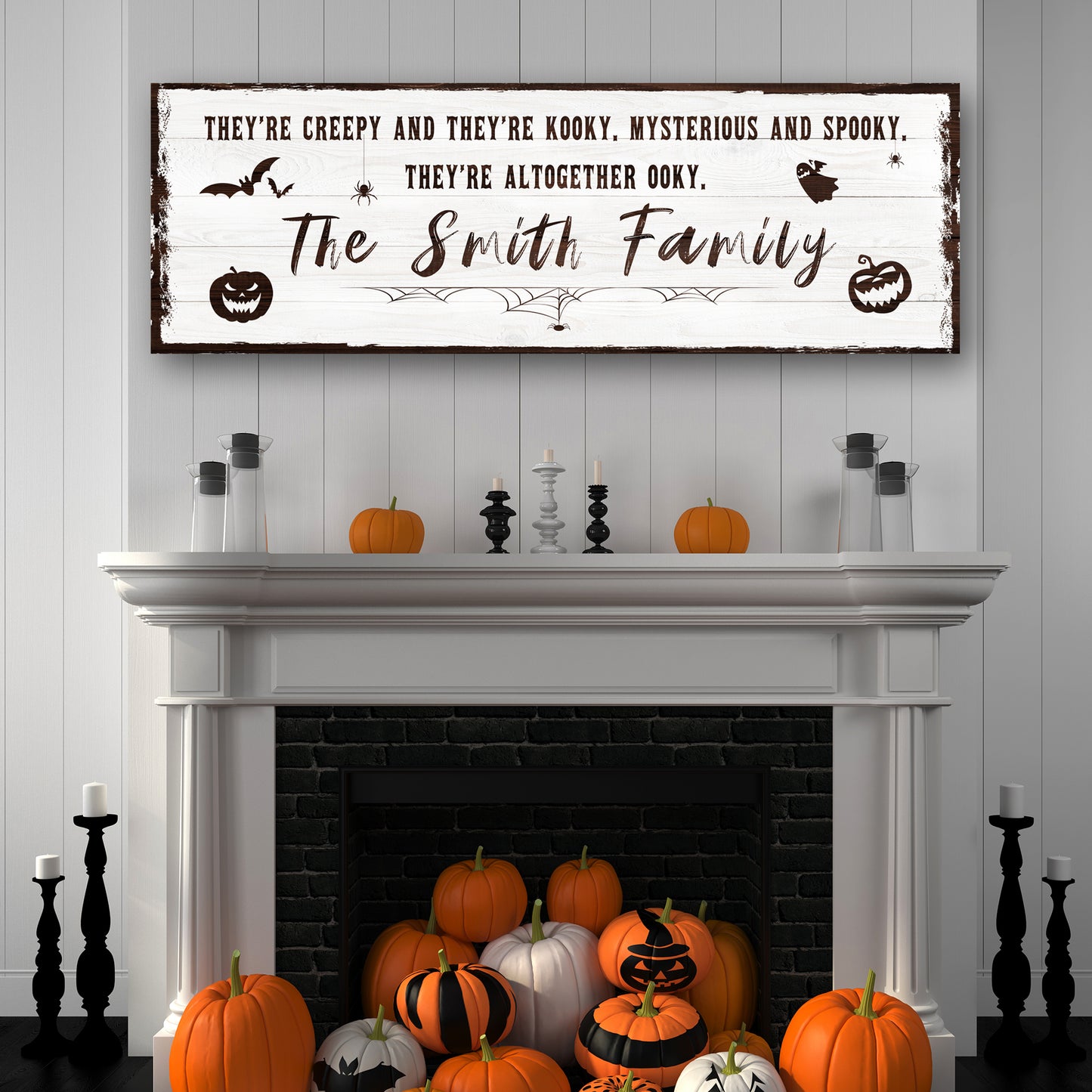 Creepy Family Sign Style 3 - Image by Tailored Canvases