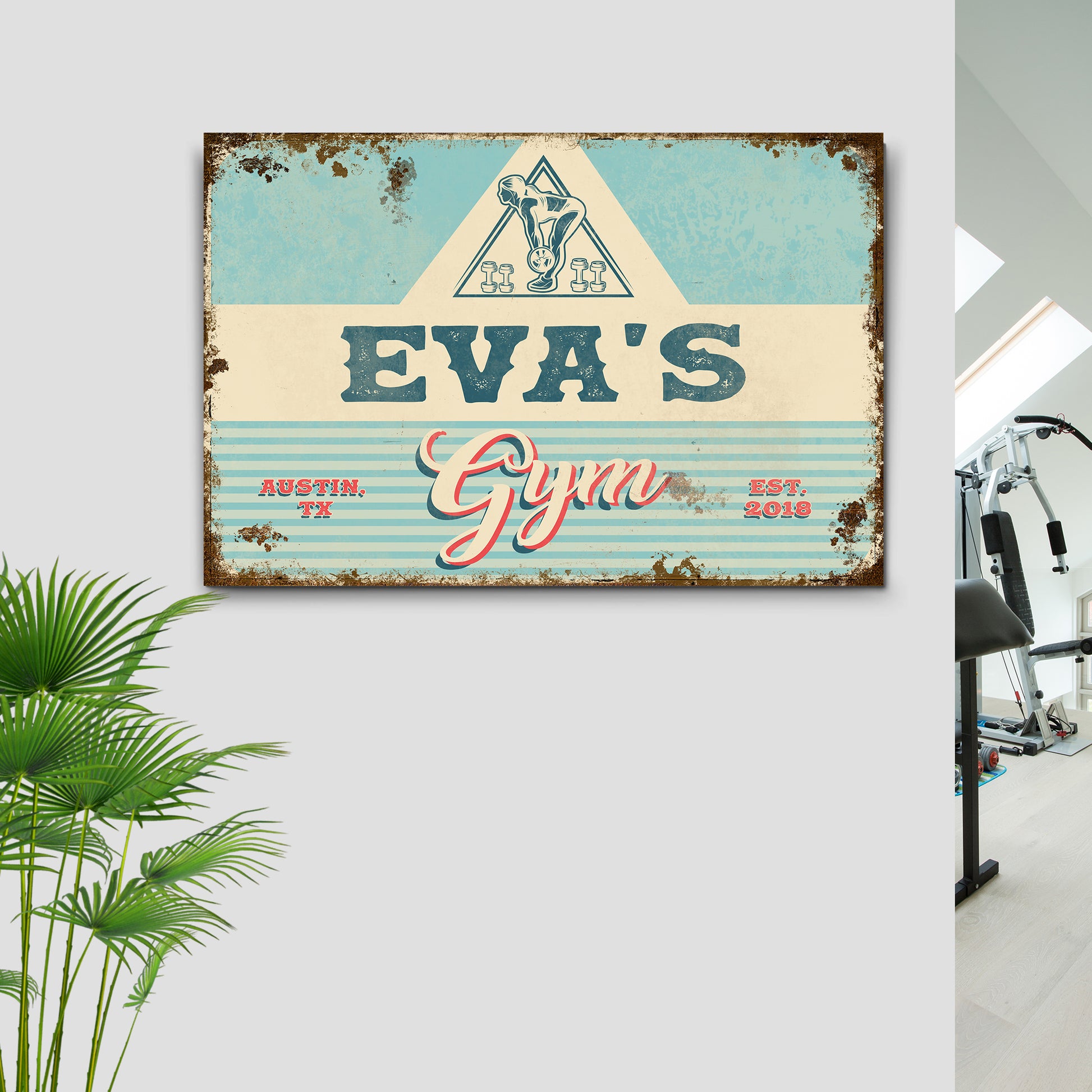 Gym Sign VII Style 2 - Image by Tailored Canvases