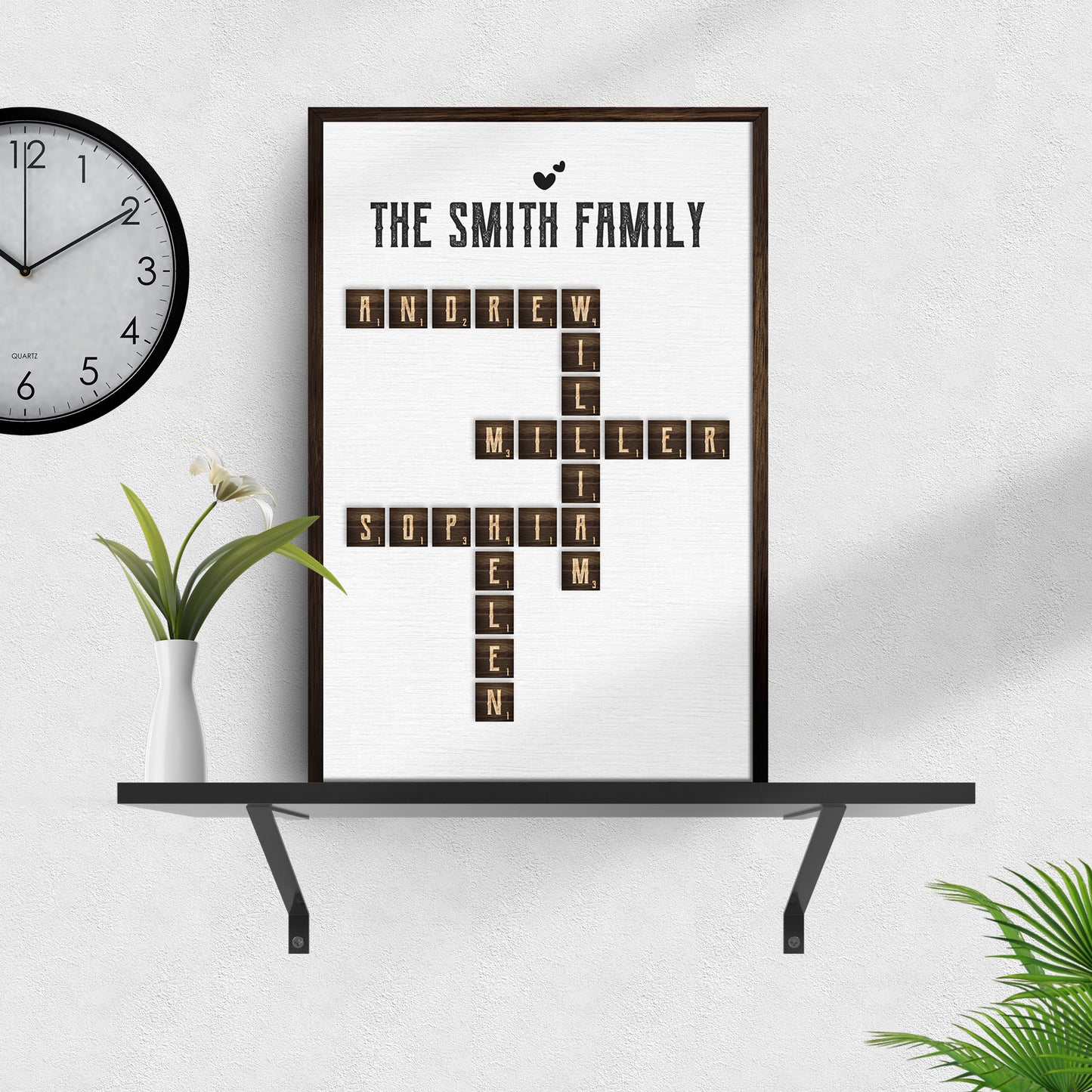Scrabble Family Name Sign - Image by Tailored Canvases