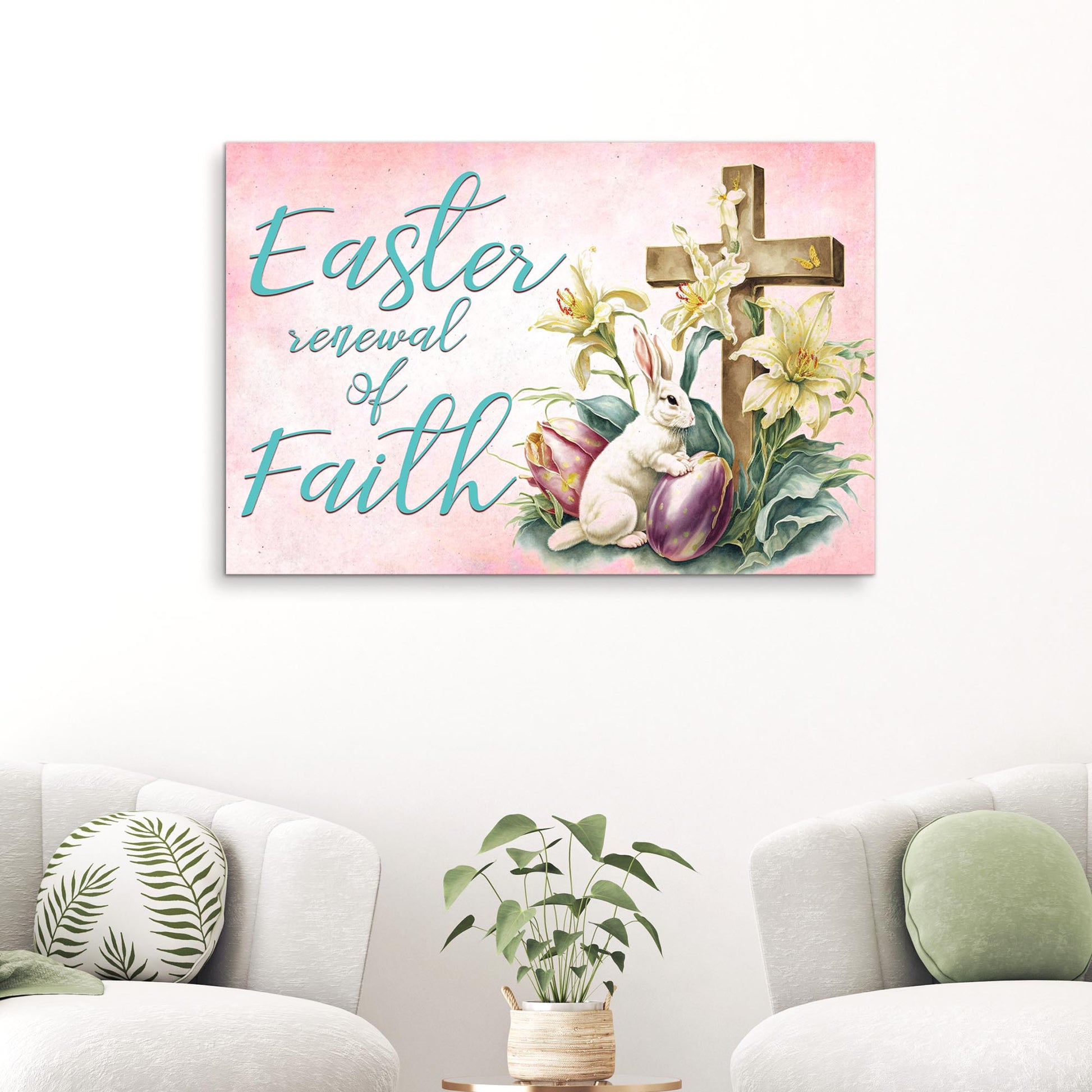 Easter Renewal Of Faith Sign  - Image by Tailored Canvases