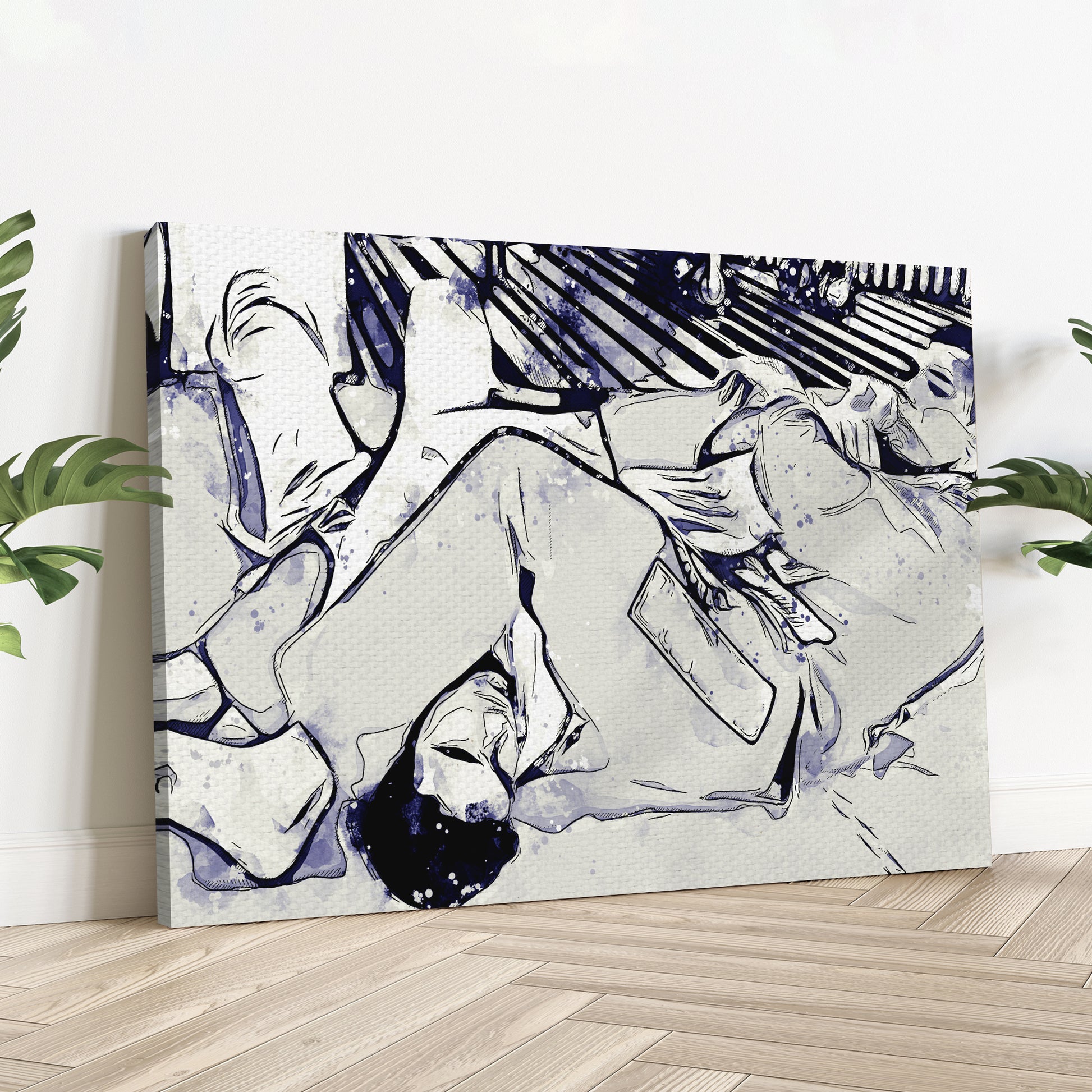 Jiu-Jitsu Armbar Move Canvas Wall Art Style 2 - Image by Tailored Canvases