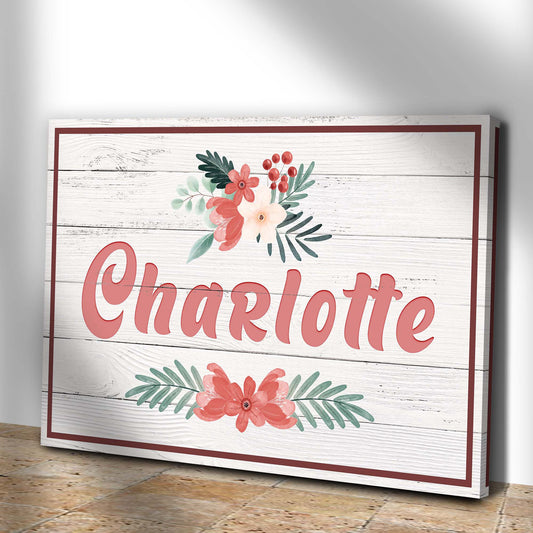 Flower Kids Room Sign Style 2 - Image by Tailored Canvases