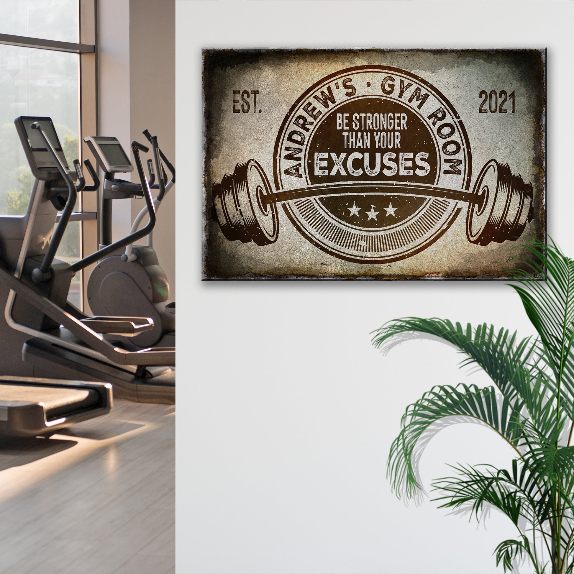 Gym Room Sign Style 2 - Image by Tailored Canvases