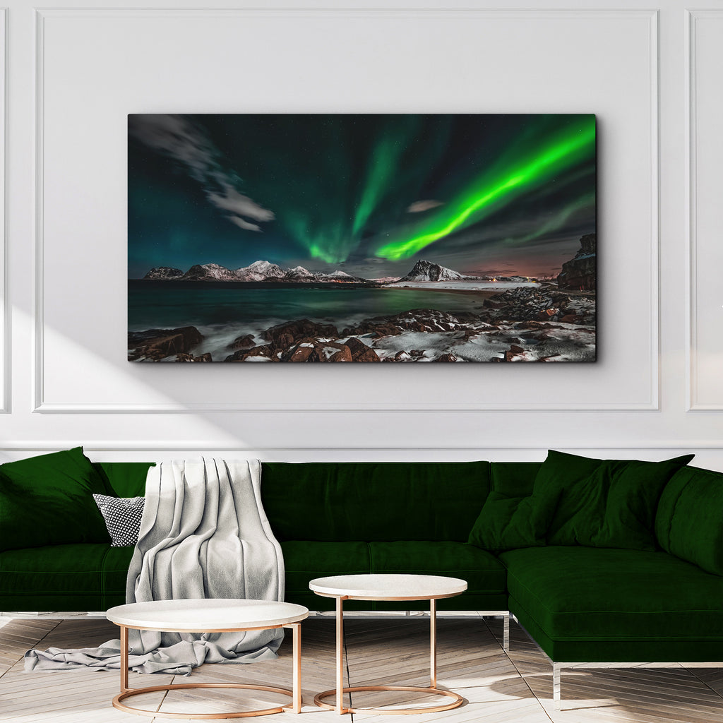 Radiant Northern Lights Canvas Wall Art by Tailored Canvases
