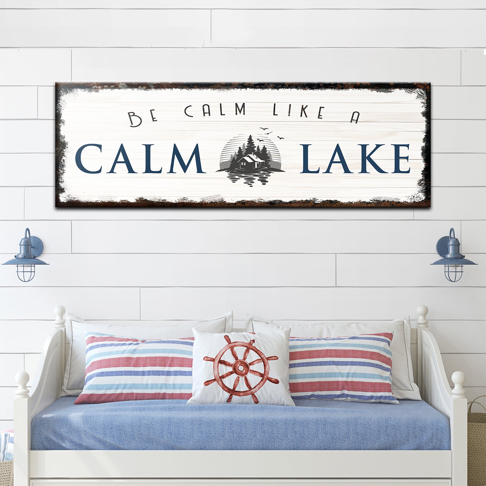 Calm Lake Sign Style 2 - Image by Tailored Canvases