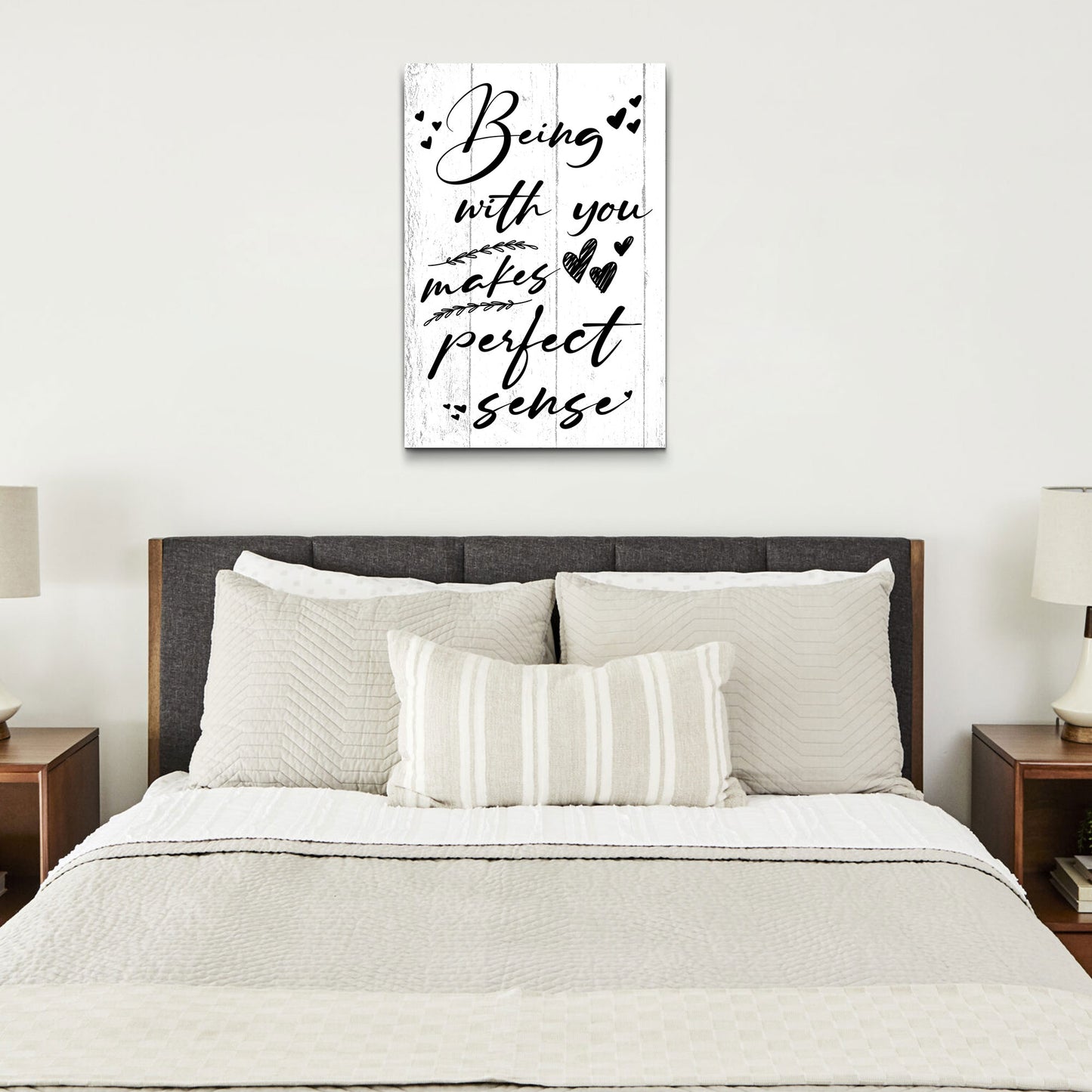 Being With You Makes Perfect Sense Sign II - Image by Tailored Canvases