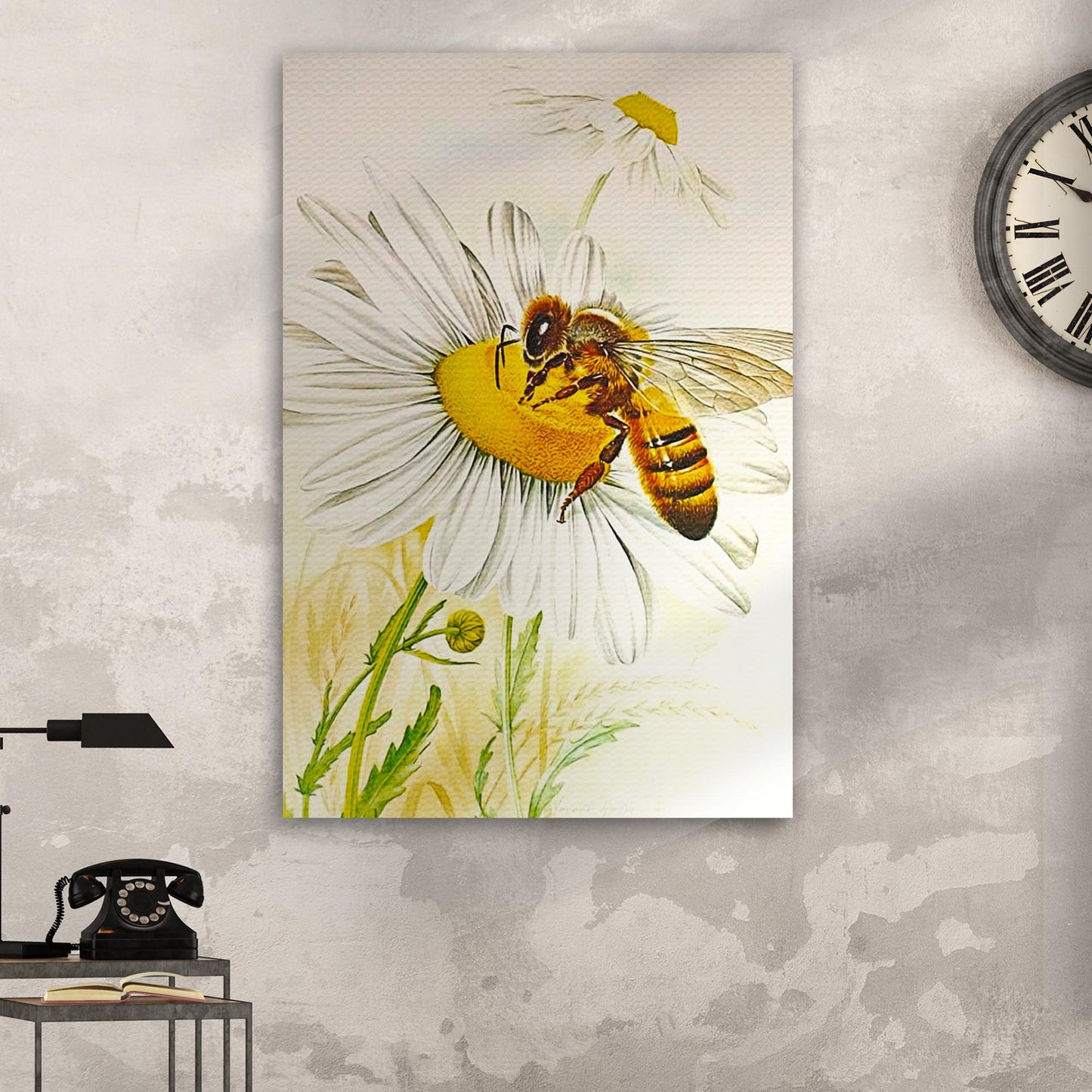 Collecting Nectar Canvas Wall Art Style 2 - Image by Tailored Canvases