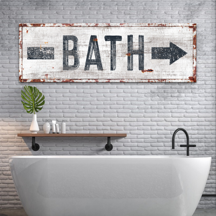 Bath Arrow Sign Style 2 - Image by Tailored Canvases