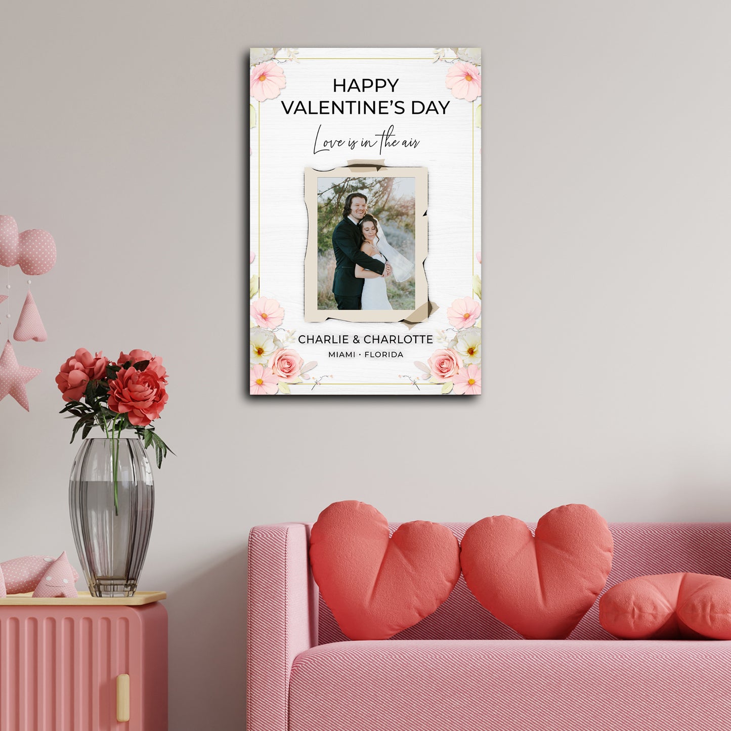 Love Is In The Air Romantic Sign - Image by Tailored Canvases
