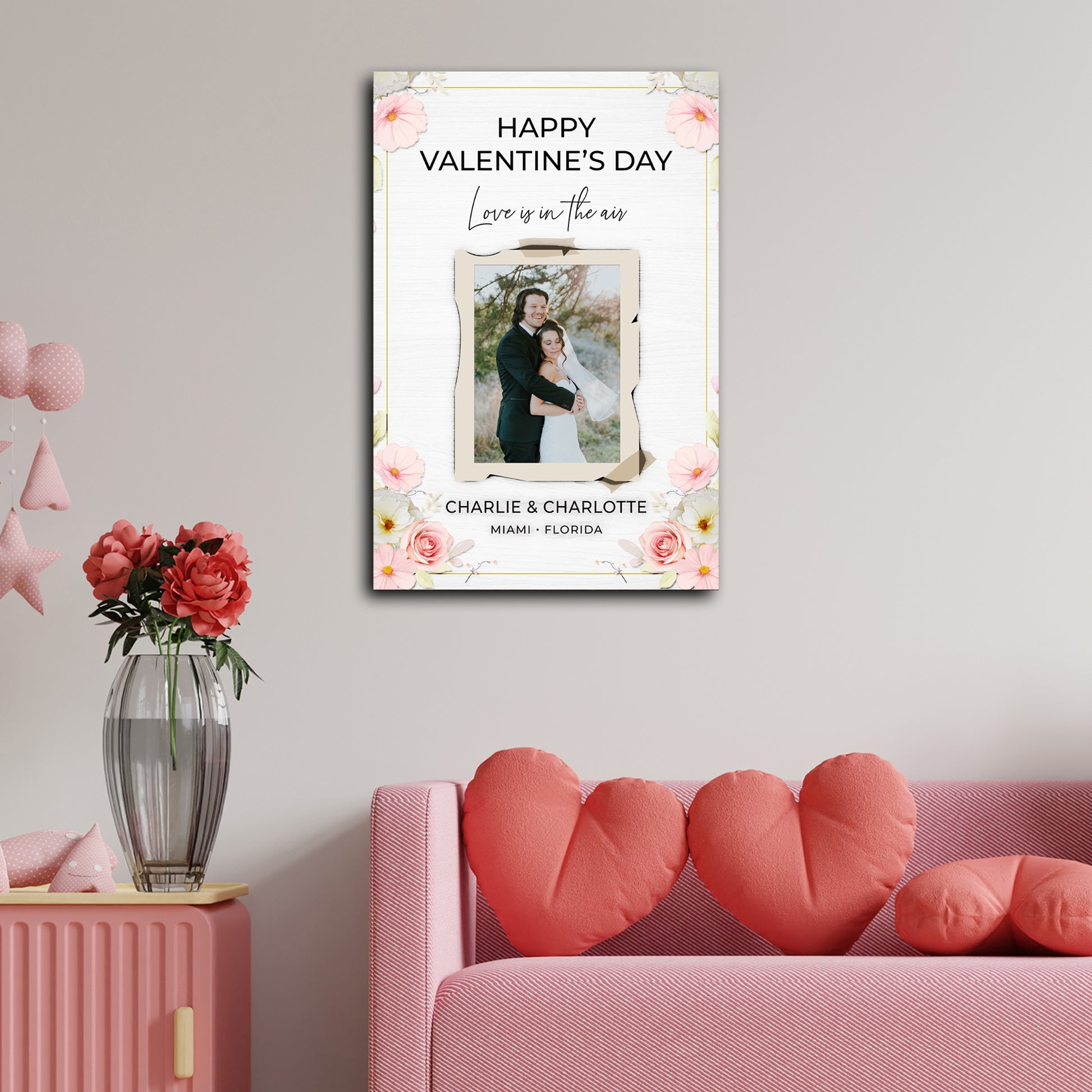 Love Is In The Air Romantic Sign - Image by Tailored Canvases