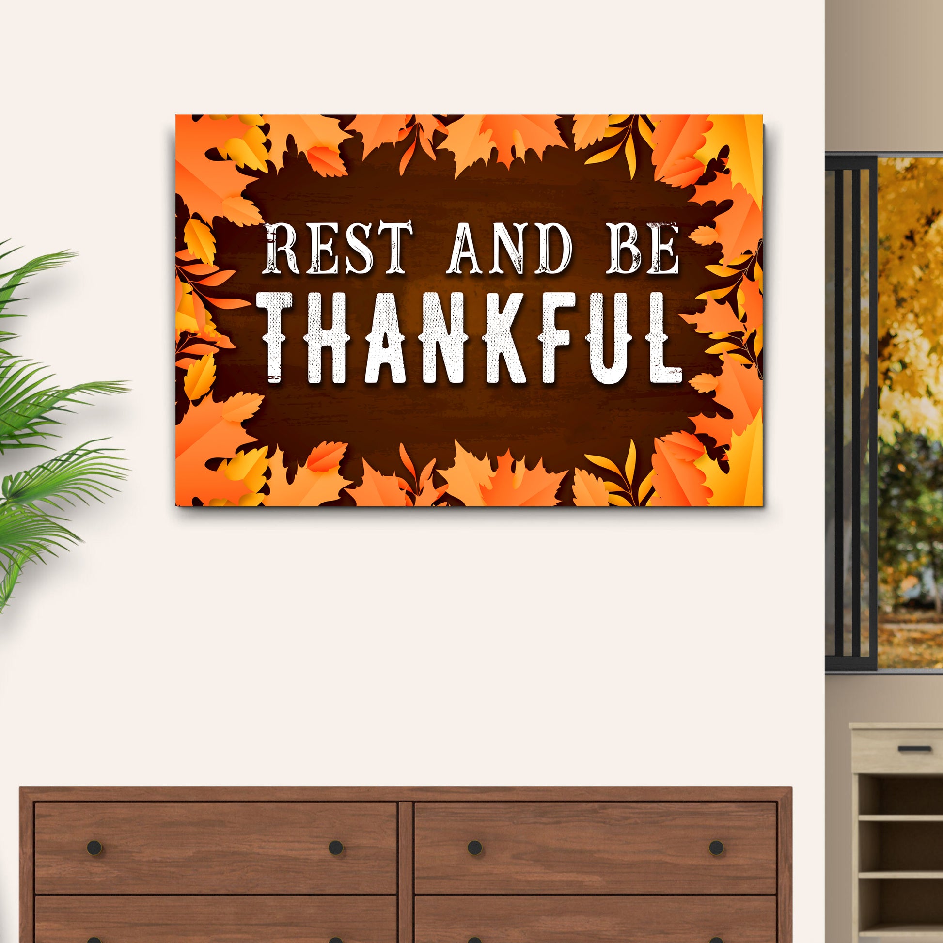 Rest And Be Thankful Sign Style 2 - Image by Tailored Canvases