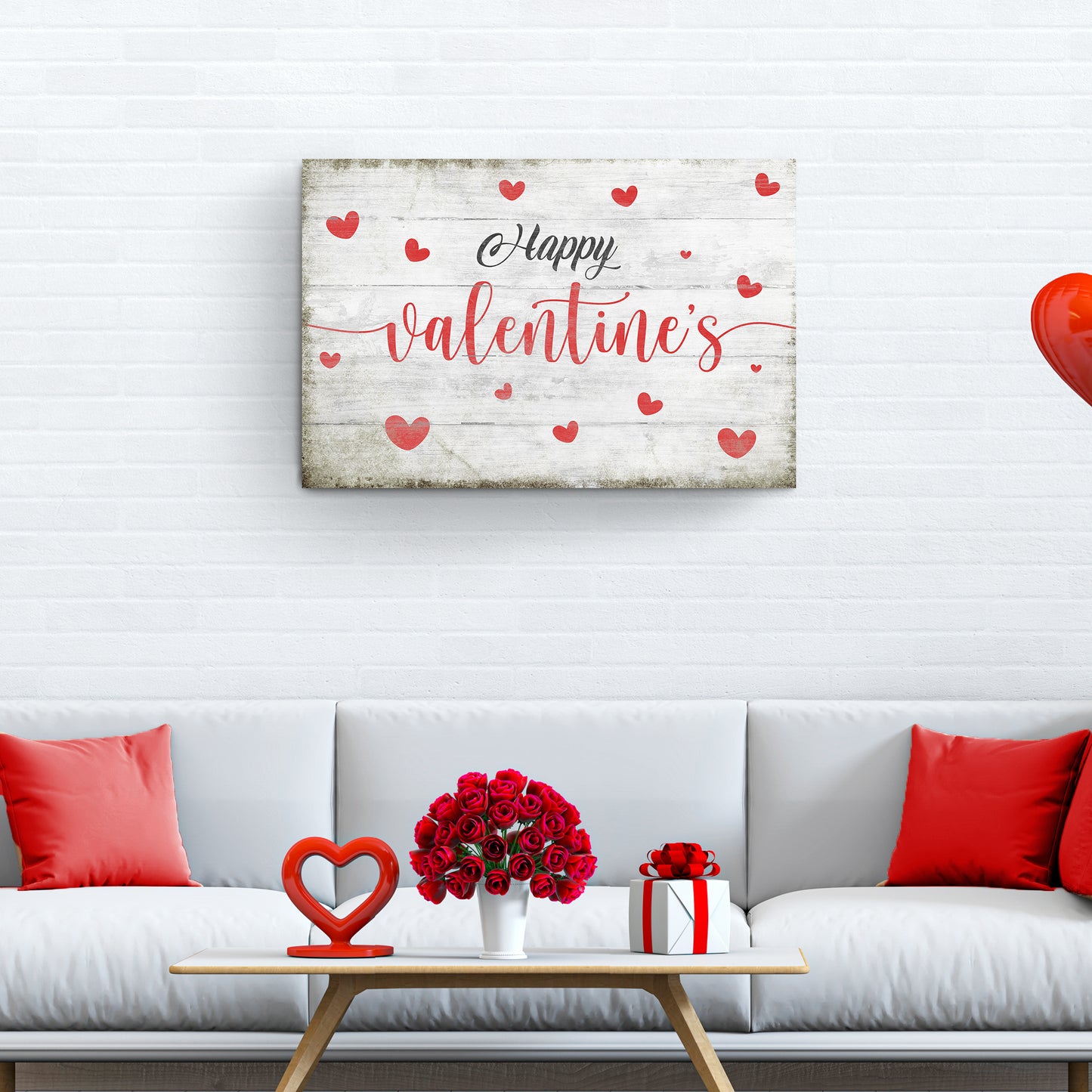 Rustic Valentine Saying Sign