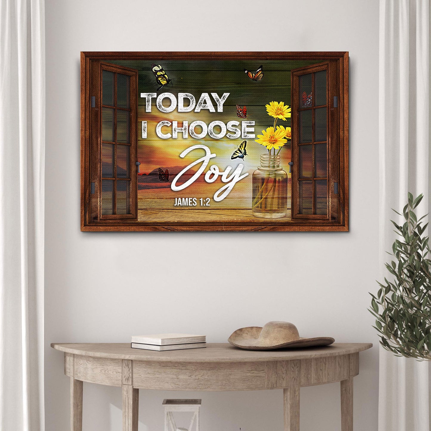 James 1:2 - Today I Choose Joy Sign III Style 1 - Image by Tailored Canvases