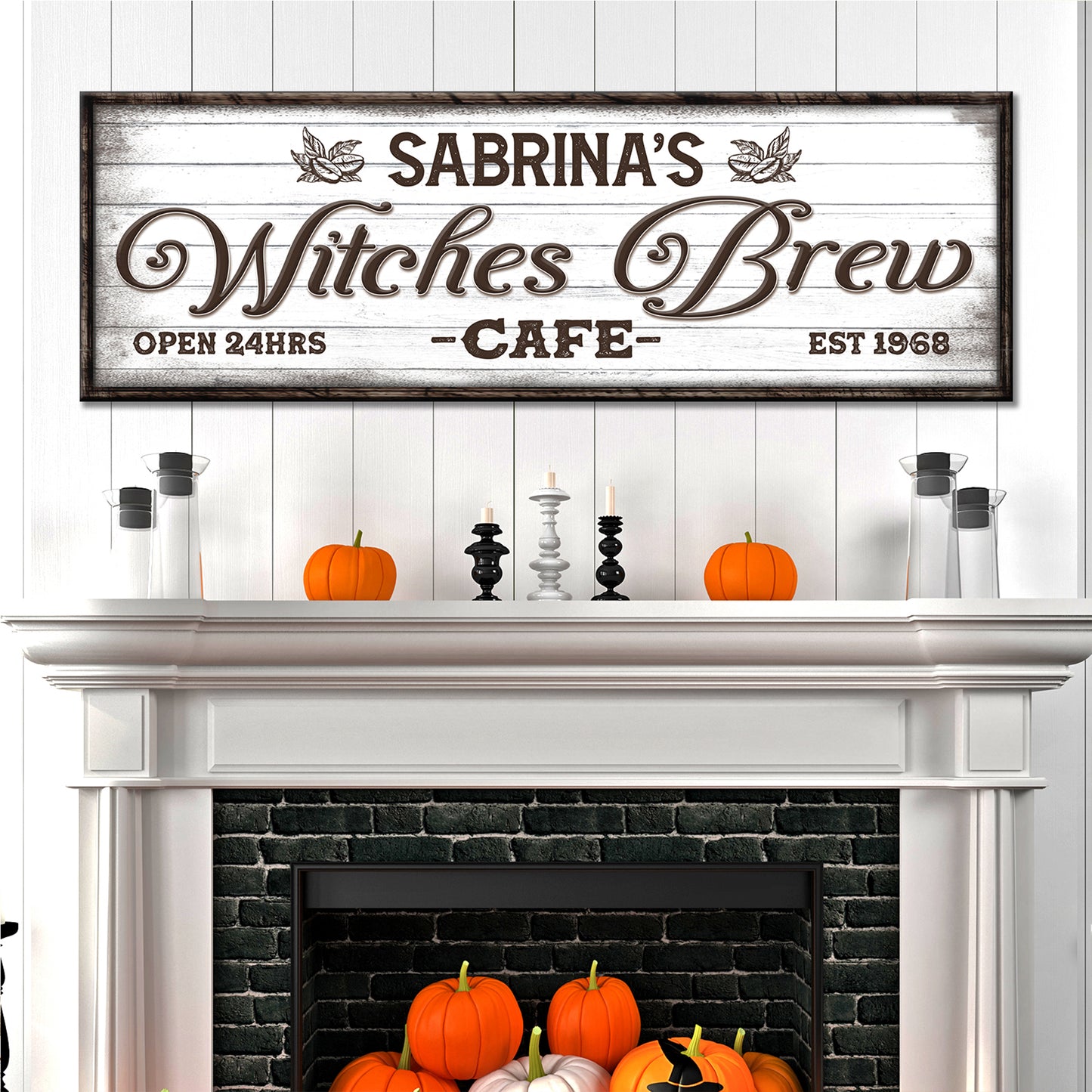 Witches Brew Cafe Sign Style 2 - Image by Tailored Canvases