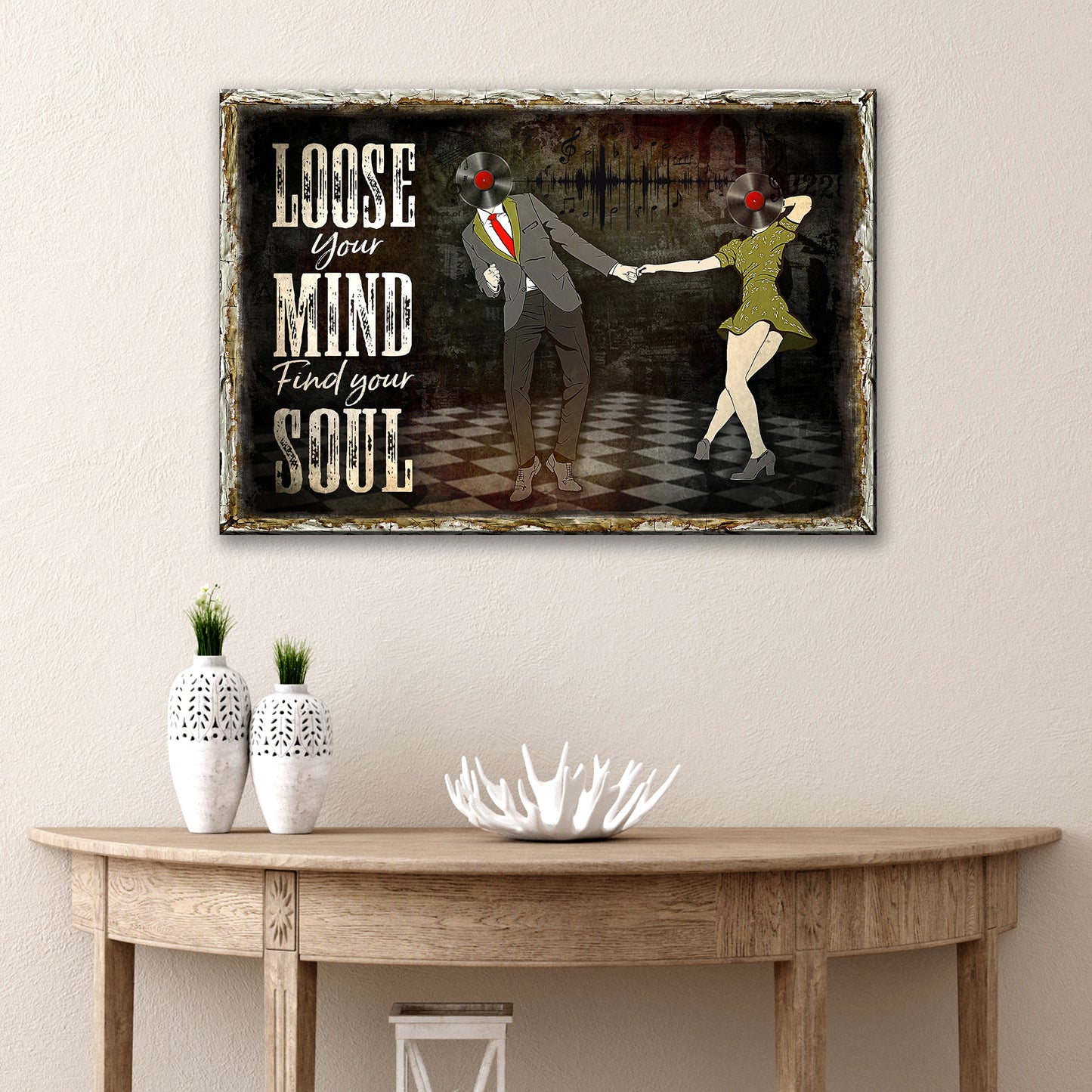 Loose Your Mind And Find Your Soul Sign Style 2  - Image by Tailored Canvases