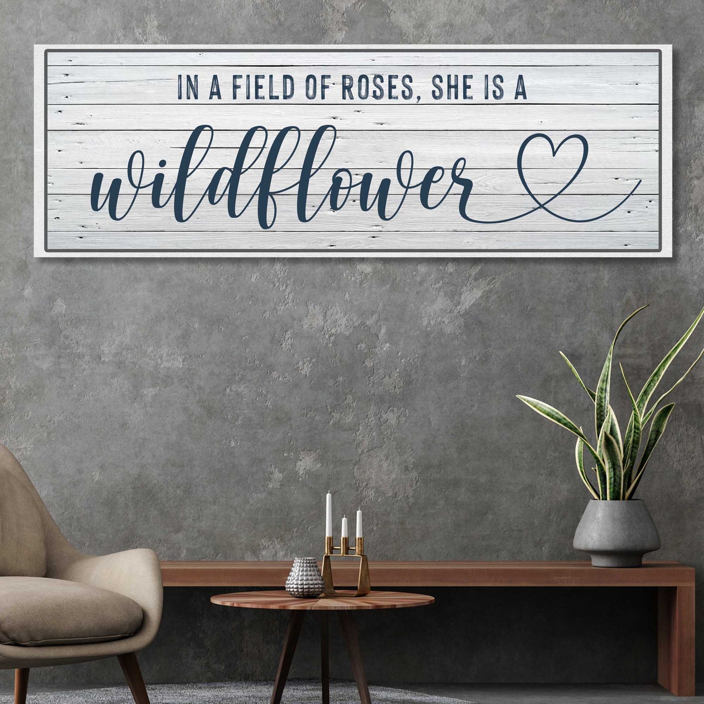She is a Wildflower Sign II Style 2 - Image by Tailored Canvases