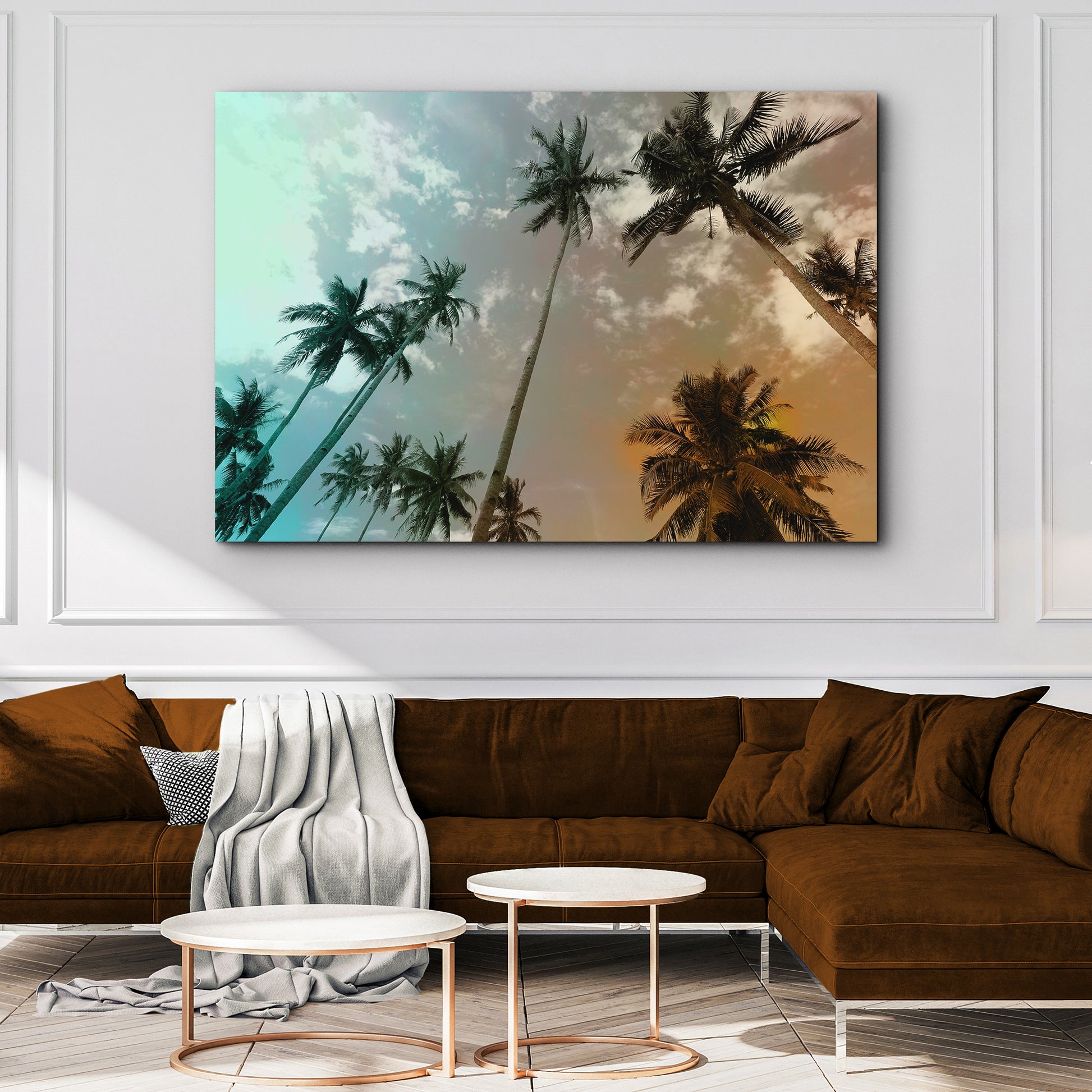 Palm Trees Canvas Wall Art Style 2 - Image by Tailored Canvases
