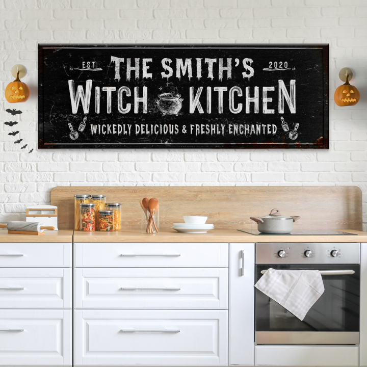 Witch Kitchen Sign Style 2 - Image by Tailored Canvases