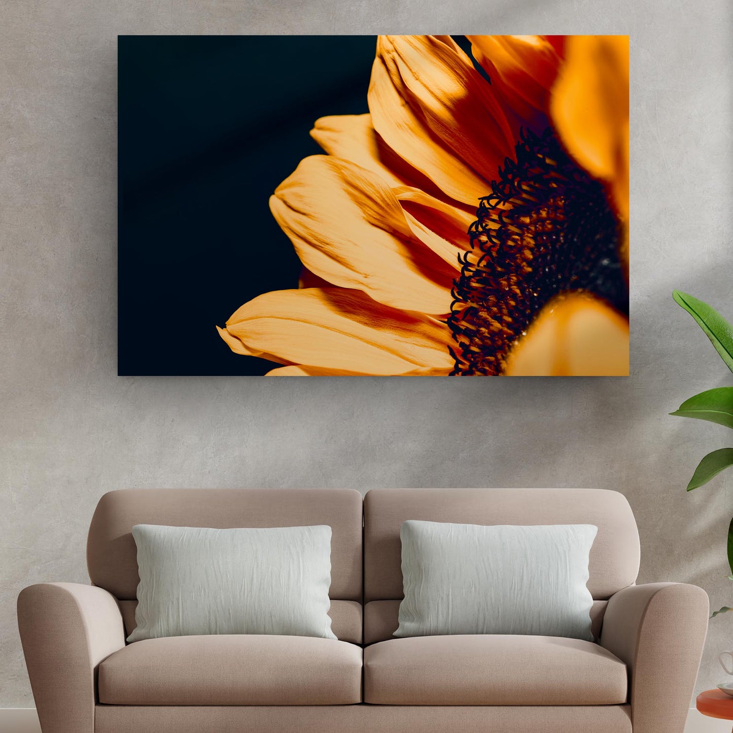 Sunflower Petals Canvas Wall Art Style 2 - Image by Tailored Canvases